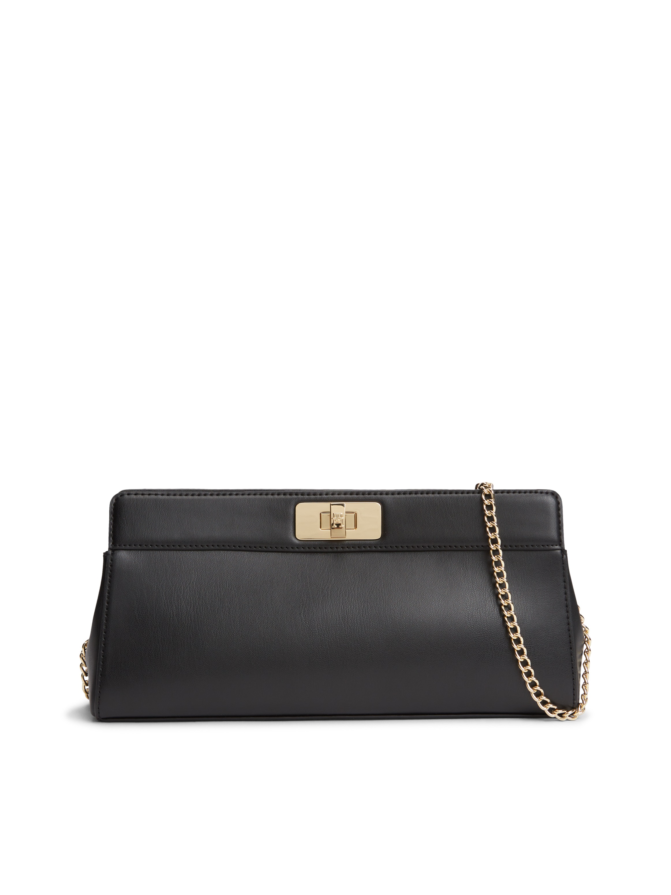 Tommy Hilfiger Clutch »TH MODERN CLUTCH« Damen Umhängetasche, Handtasche mit goldfarberem Umhängeriemen