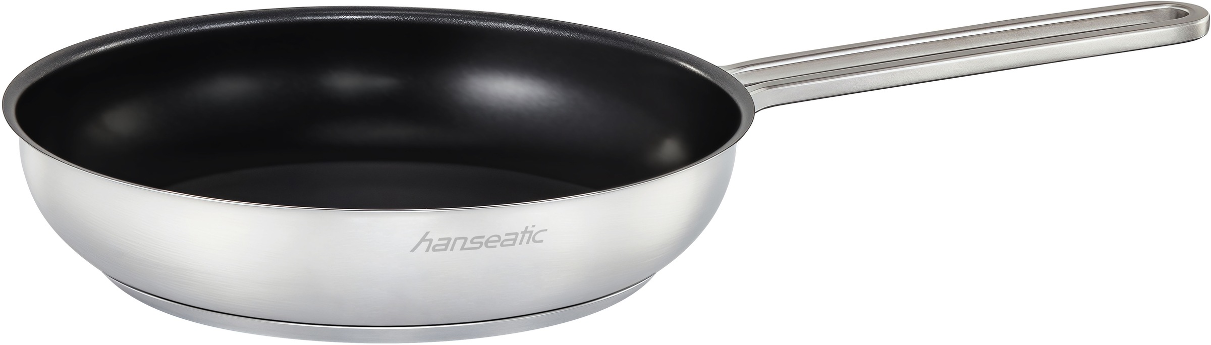 Hanseatic Pfannen-Set »DAILY«, Edelstahl 18/10, (Set, 3 tlg., 1x Pfanne 24 cm, 1x Servierpfanne 28 cm), mit Antihaftbeschichtung, für alle Herdarten, Induktion
