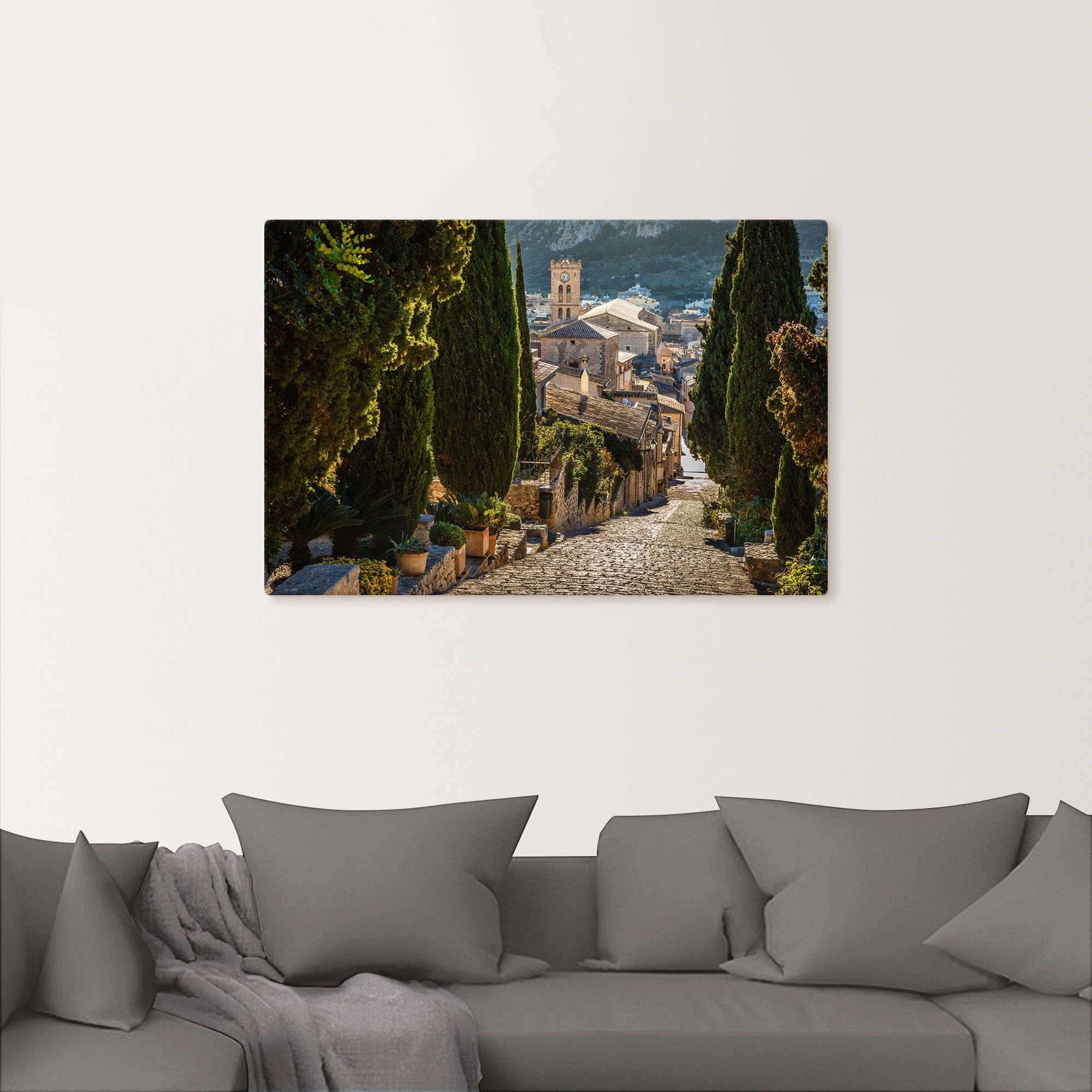 Artland Wandbild »Blick vom Kalvarienberg auf Pollenca«, Mallorca, (1 St.), als Alubild, Outdoorbild, Leinwandbild in verschied. Grössen