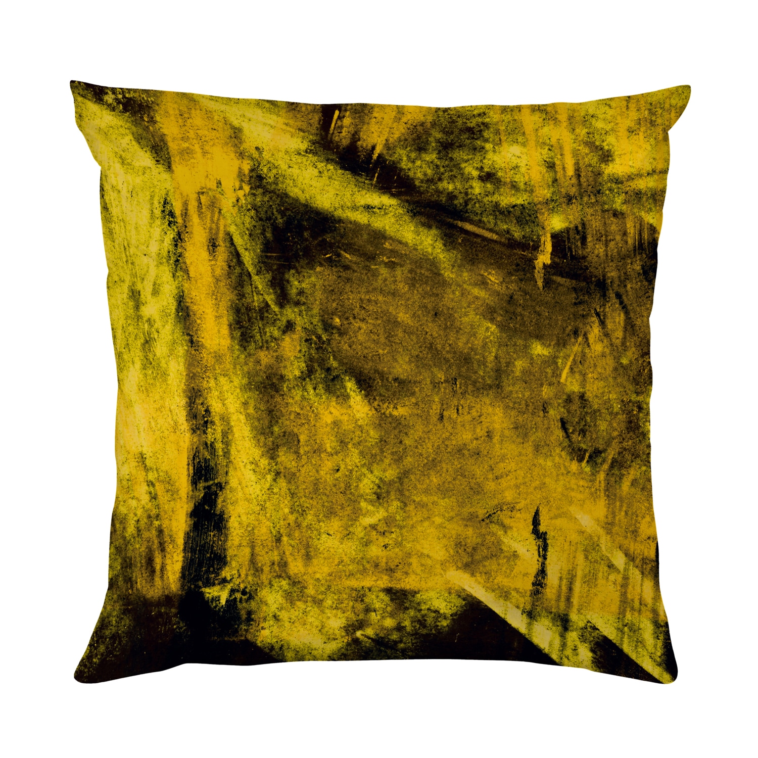 queence Dekokissen »Abstrakt goldfarben« Beidseitig bedruckte Kissenhülle, Kissen 40x40cm, inkl. Reissverschluss