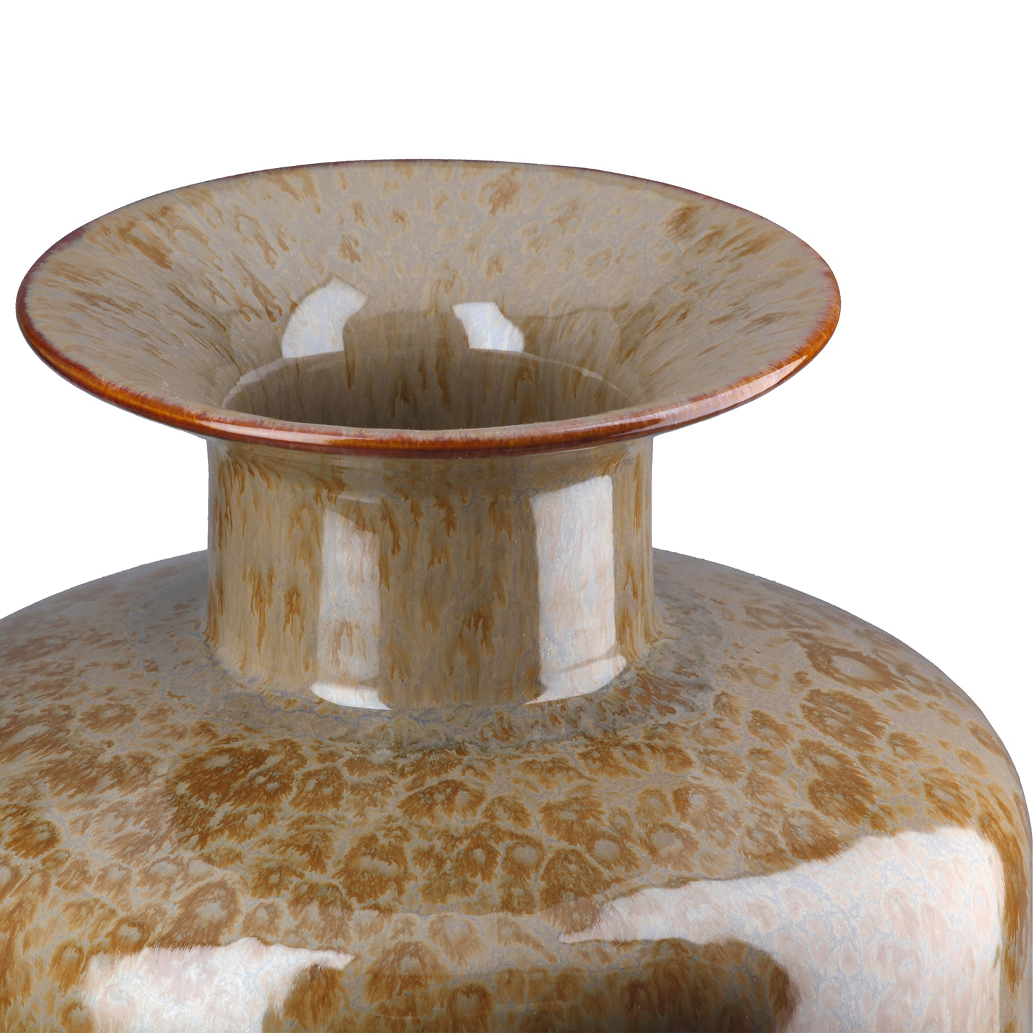 GILDE Vase de table »Deckelvase Mora braun H. 28,5 cm«