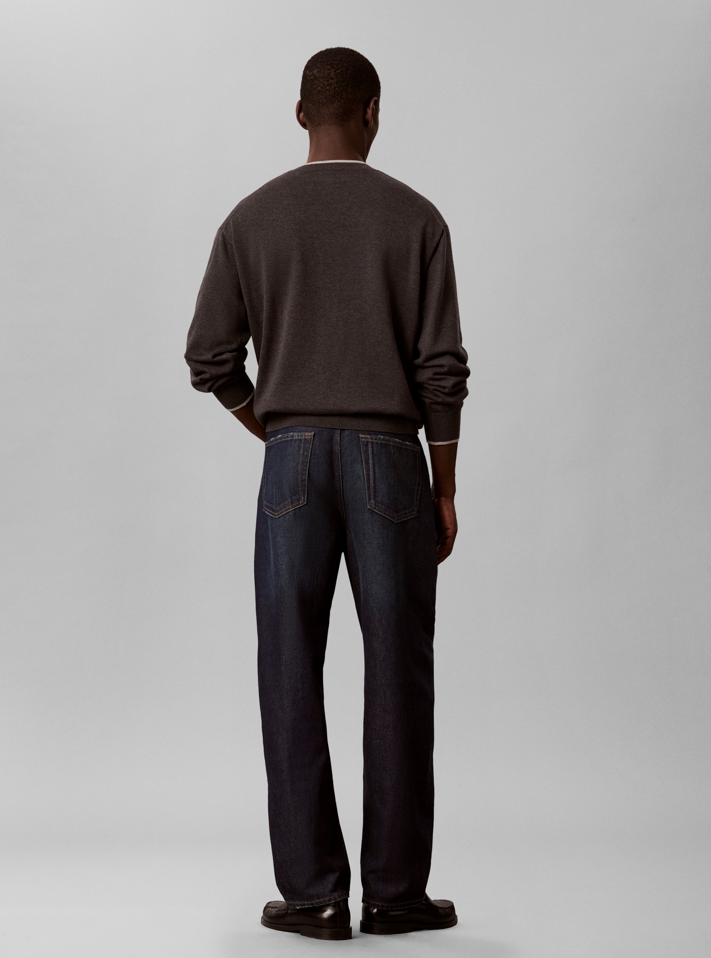 Calvin Klein Jeans taille basse »90S TAPER RIPTIDE JEAN« coupe régulière avec poches pratiques
