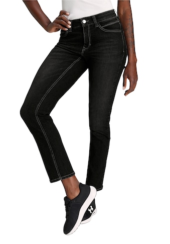 Gerade Jeans »Melanie Wave-Glam«, Glizernsteinchen und Stickerei auf den hinteren Taschen