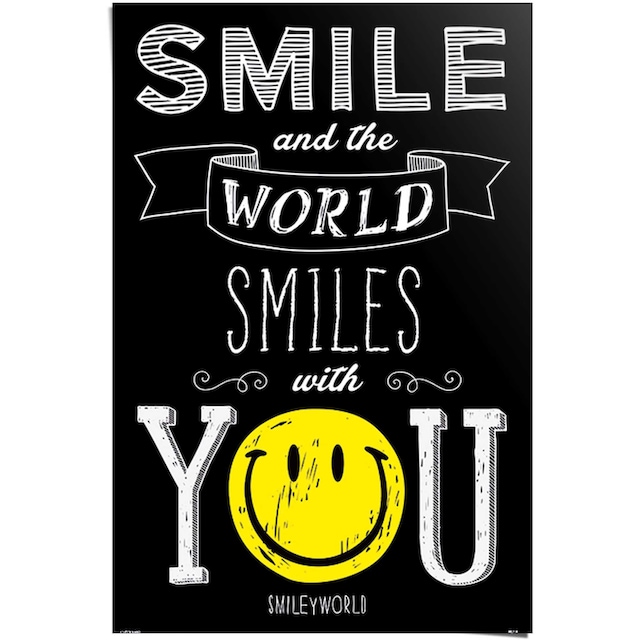 ♕ Reinders! Poster »Smiley world smiles with you«, (1 St.)  versandkostenfrei auf