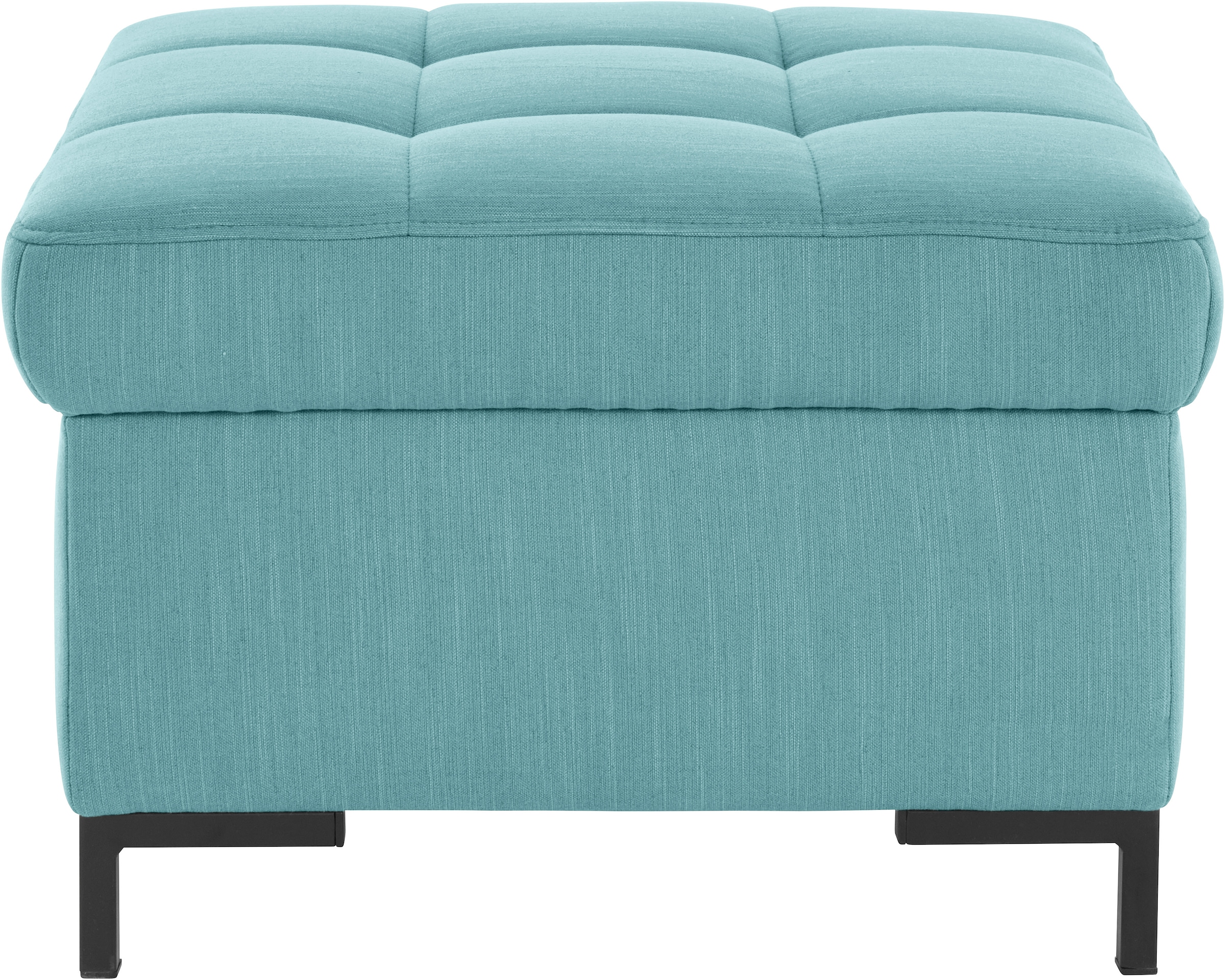 GOODproduct Hocker »Grazzo«, hochwertige Stoffe aus recyceltem Material, Steppung im Sitzbereich