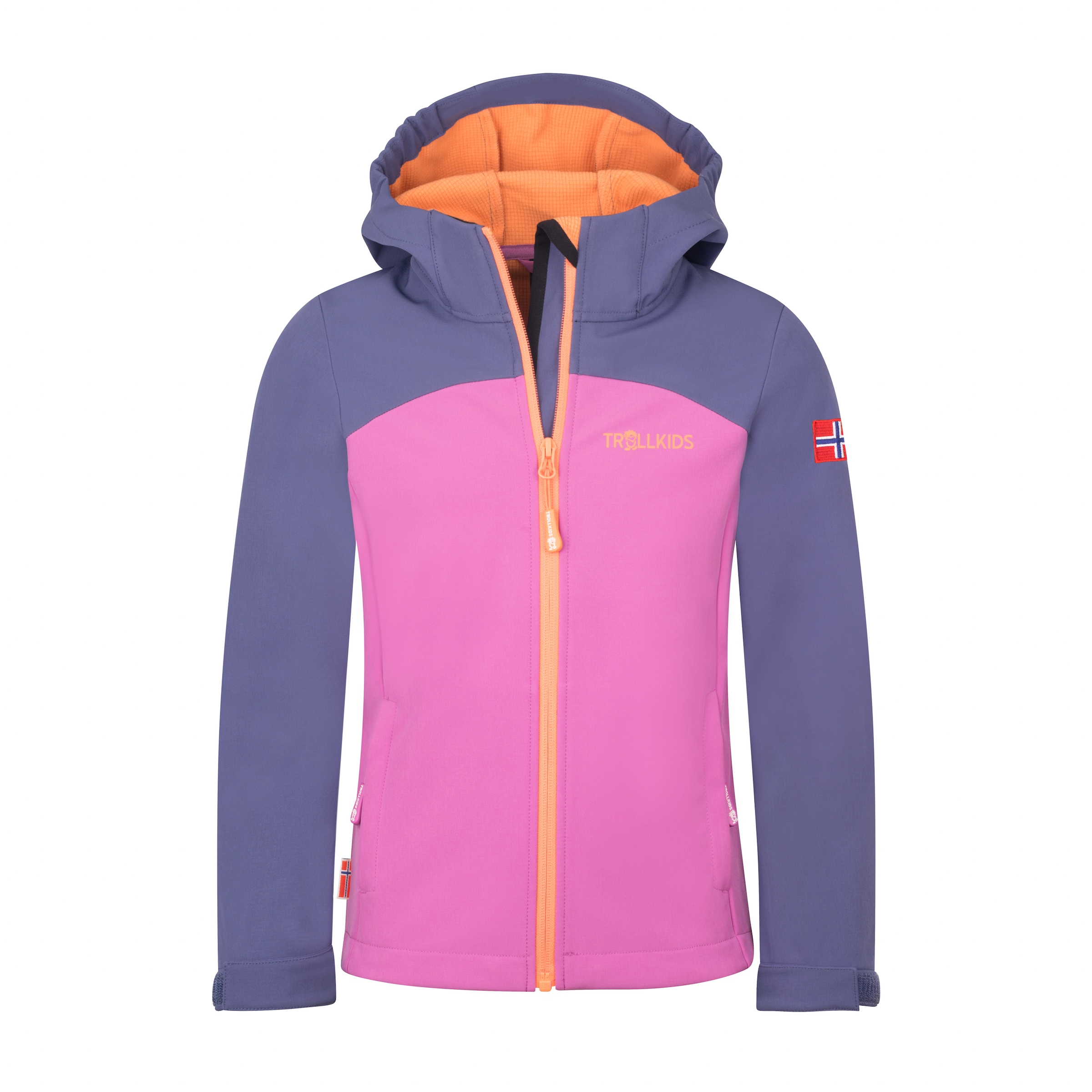 TROLLKIDS Veste softshell »Girls Kristiansand Jacket XT« déperlant, avec deux poches latérales zippées