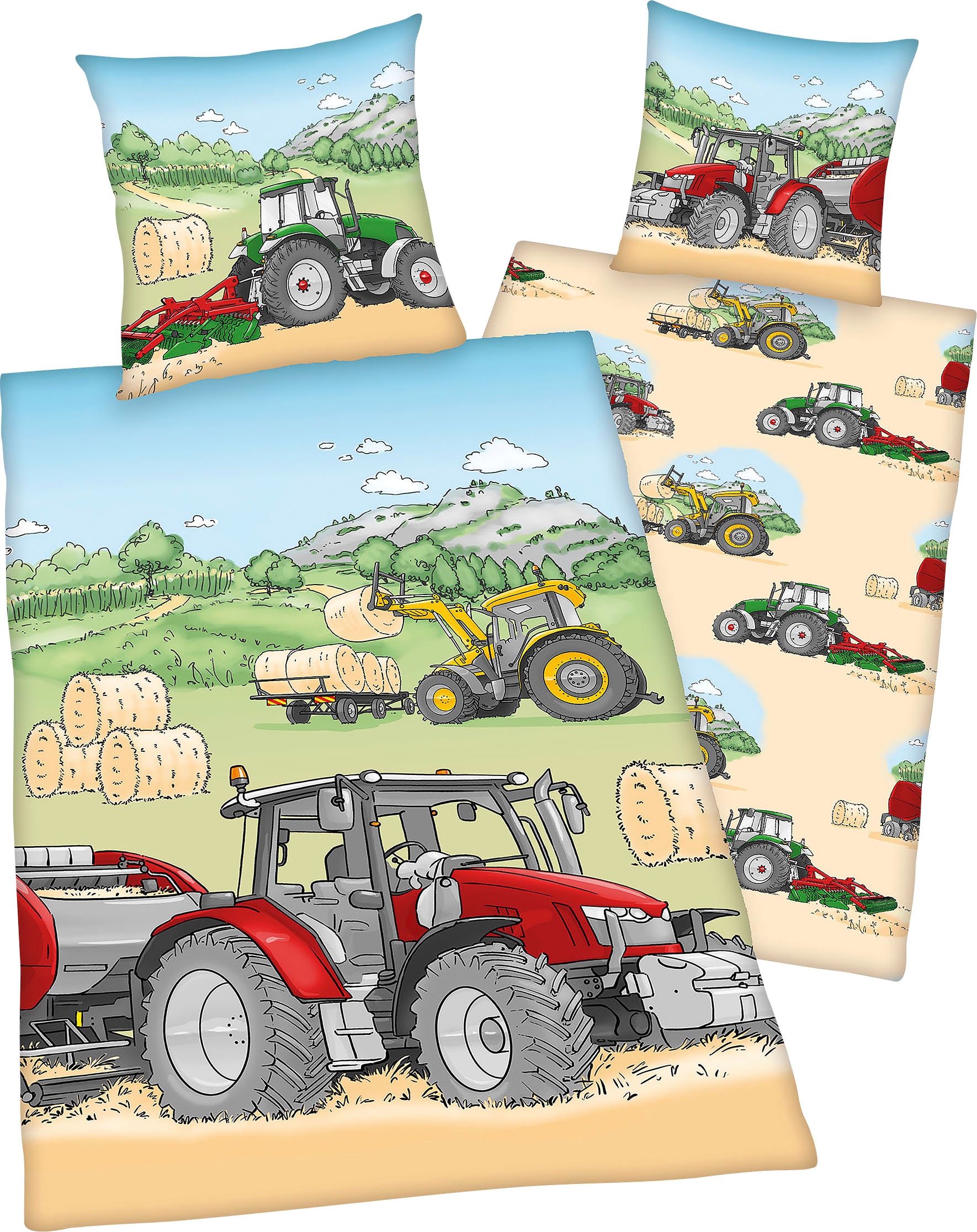 Image of Herding Young Collection Kinderbettwäsche "Traktor" mit tollem "Traktor" Motiv