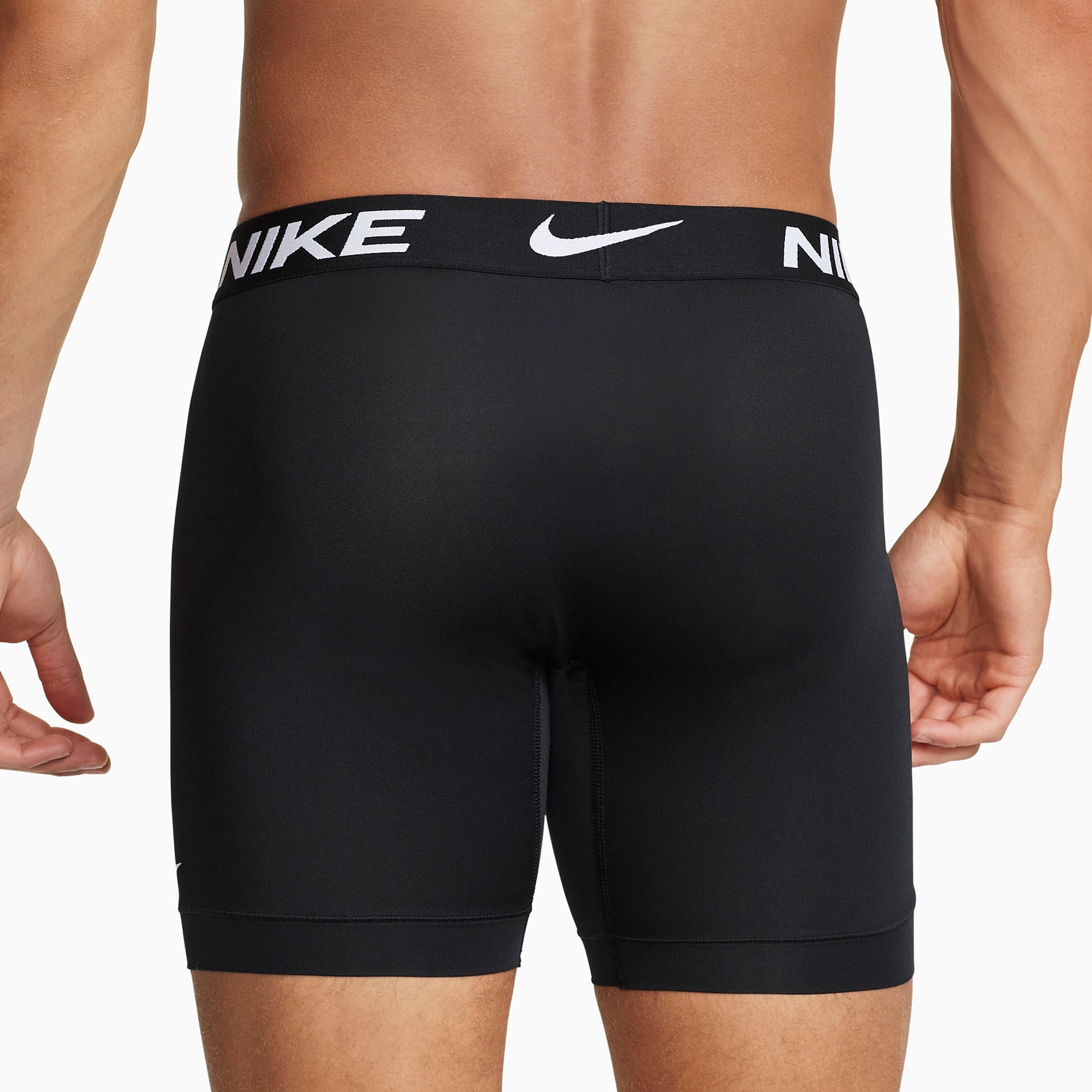 NIKE Underwear Boxer »BOXER BRIEF LONG 3PK« Packung, 3er-Pack,  mit Elastikbund mit Nike Logo-Schriftzug