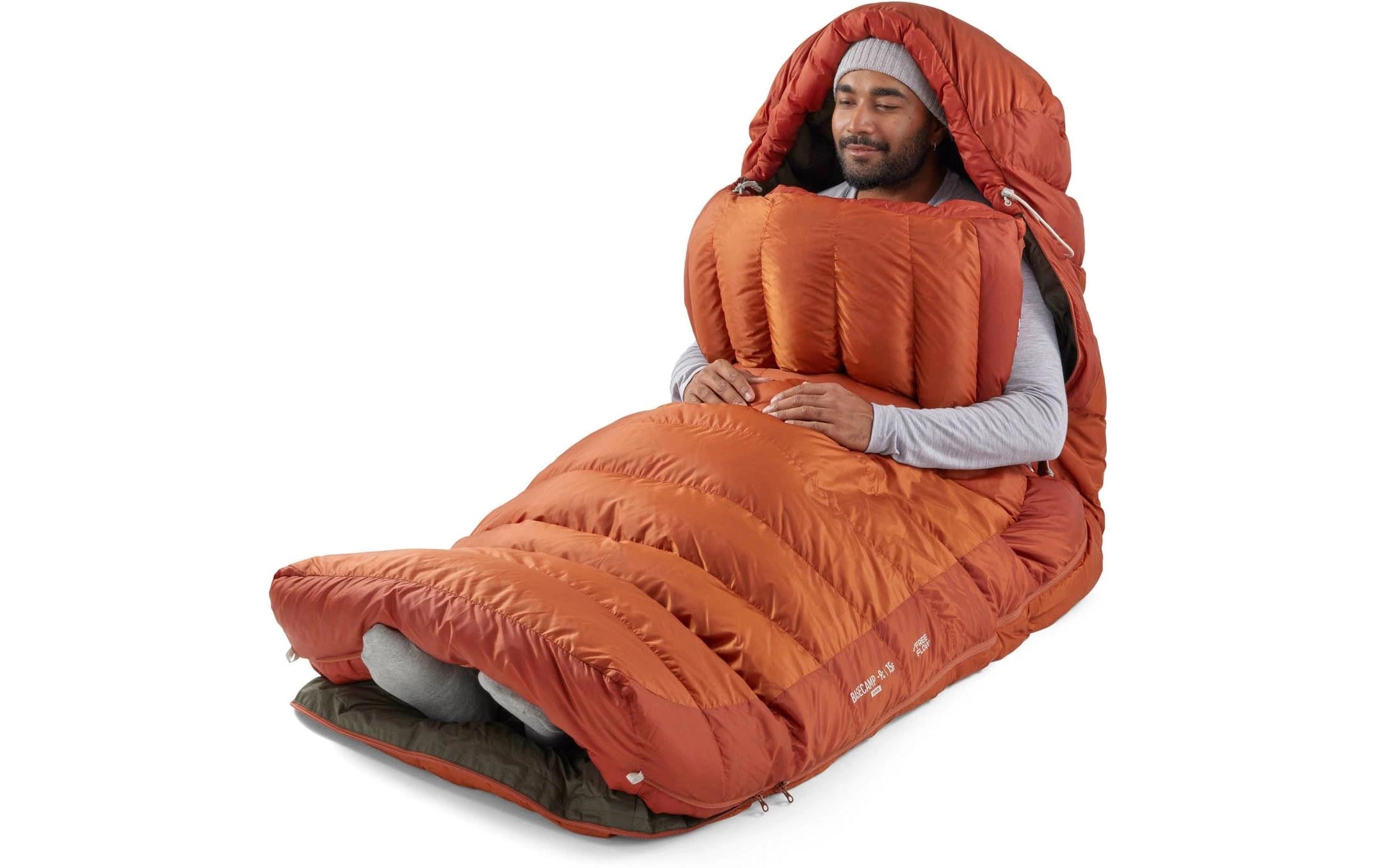 sea to summit Sac de couchage »Basecamp Down Sleeping Bag R, Bombay Brown« Geräumiger Daunenschlafsack für Camping und Winterabenteuer