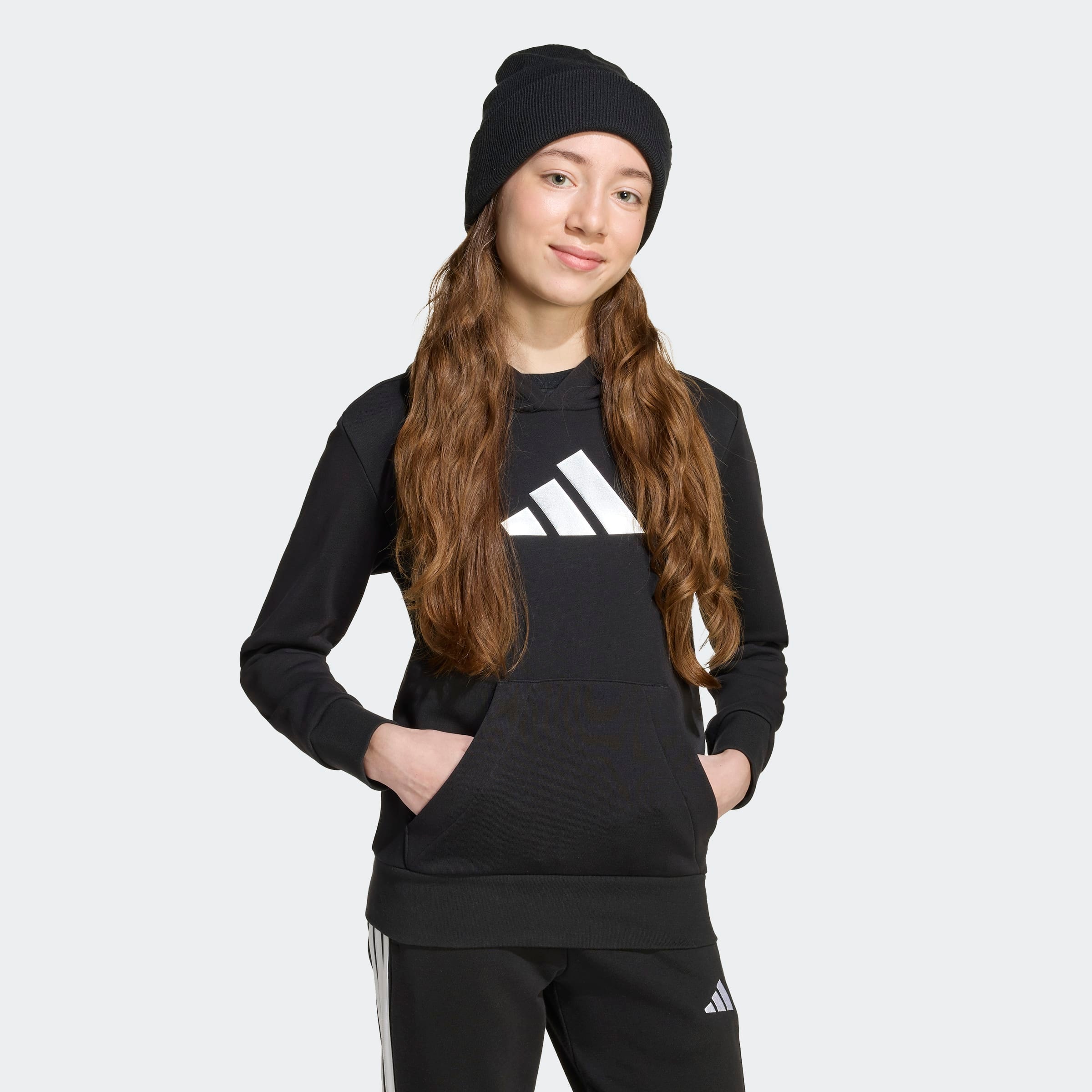 Image of adidas Sportswear Kapuzensweatshirt "KIDS GRAFIK HOODIE", für Kinder, mit Kapuze, in normaler Länge