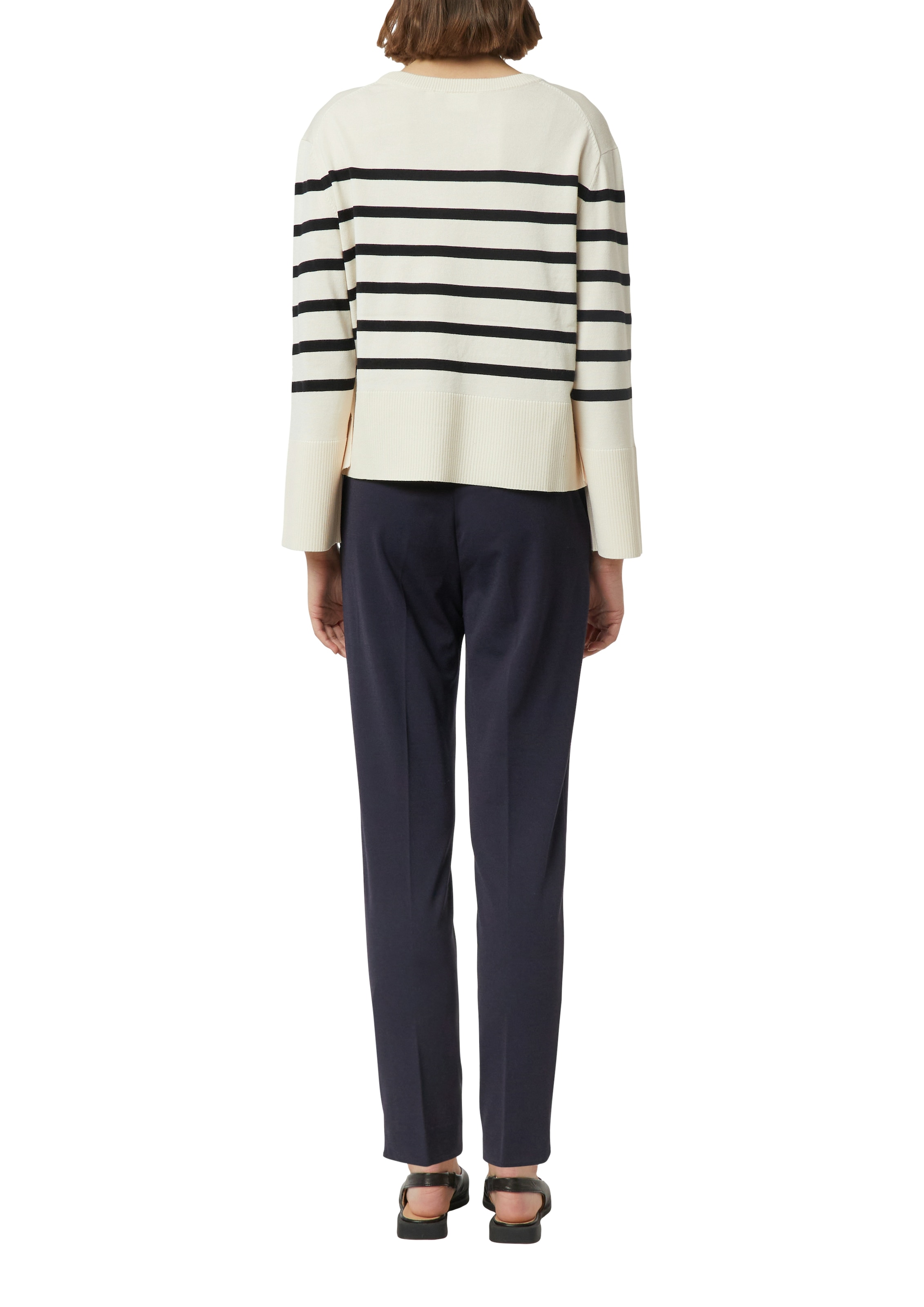 Comma Stoffhose  mit Bundfalte und Viskose-Stretch