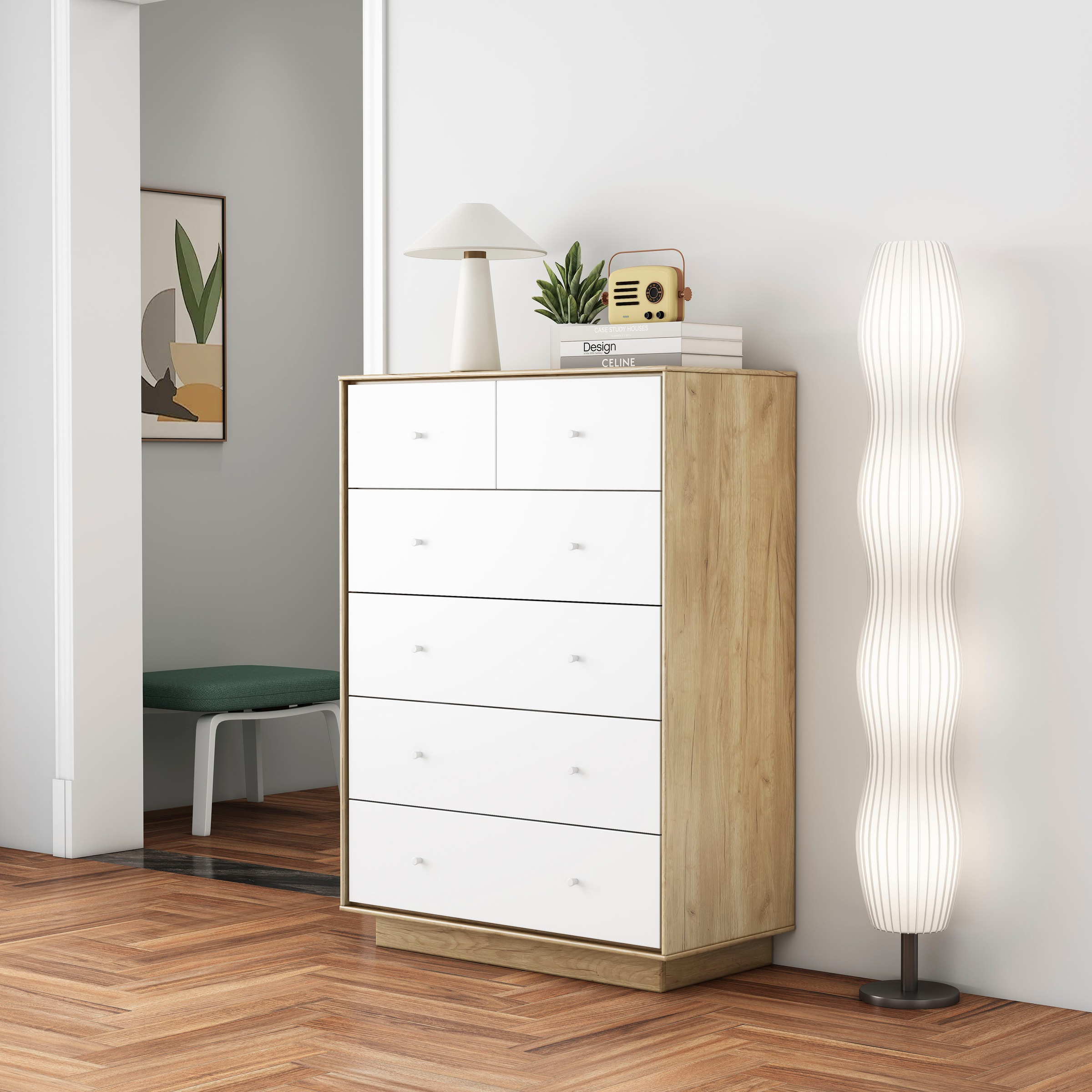 GOODproduct Kommode »Blaire« kratzfeste Melaminoberfläche, ABS-Kanten und FSC-zertifiziertem Holz