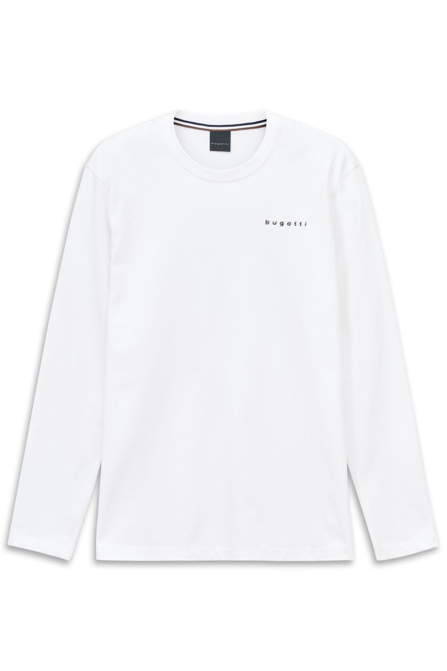 Image of bugatti Langarmshirt "Basic" aus Baumwolle Modern Fit