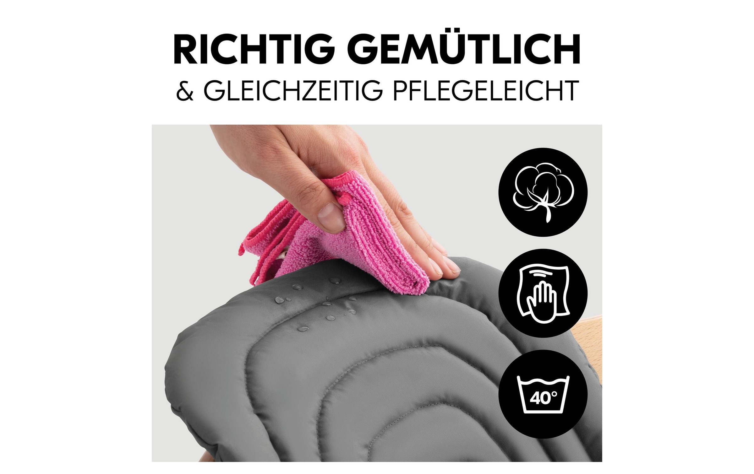 Hauck Hochstuhlaufsatz »Highchair Baby Seat Pad« bis