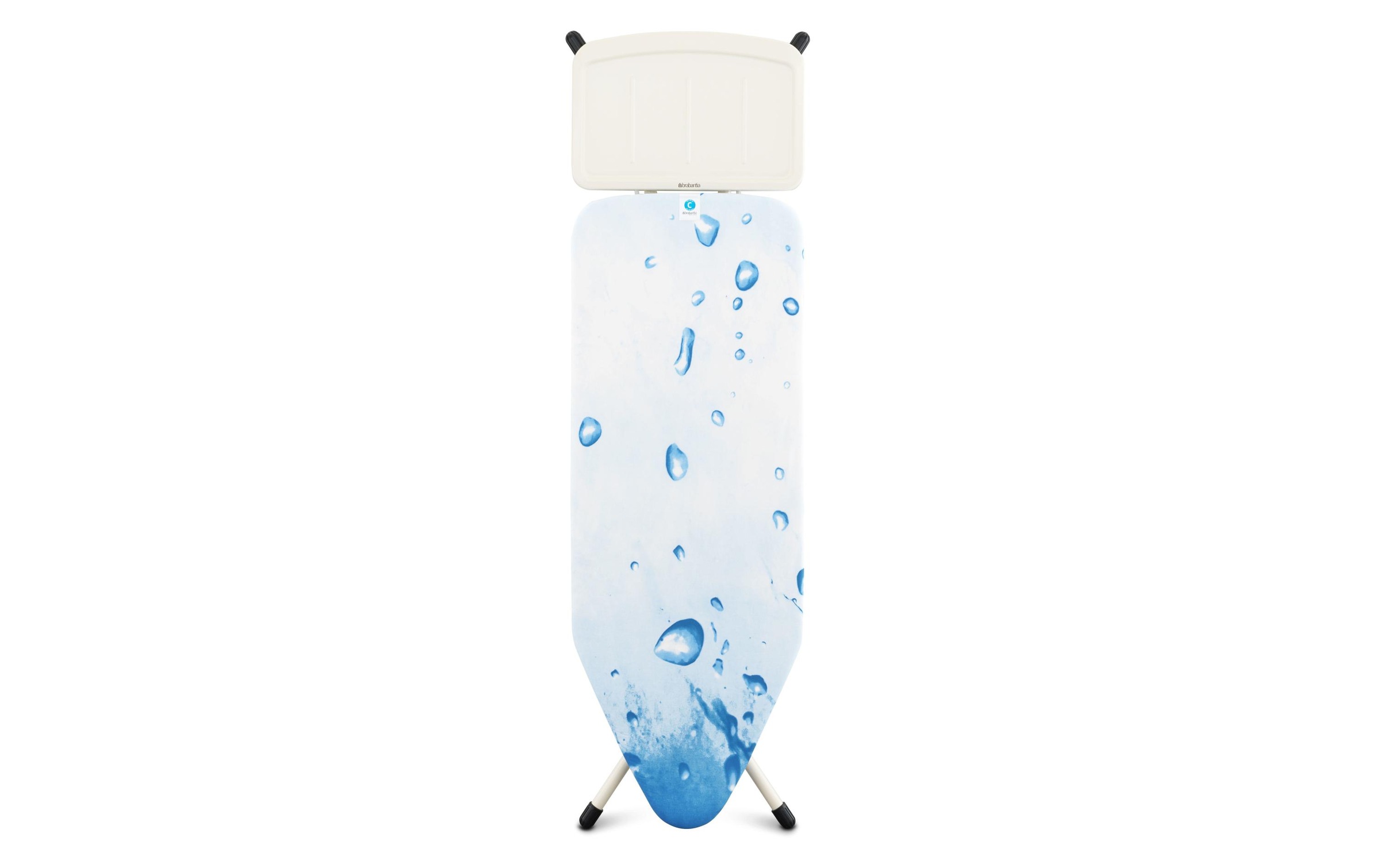 Brabantia Tischbügelbrett »Ice Water mit Dampfstationsabalge«, Bügelfläche 45 cmx49 cm