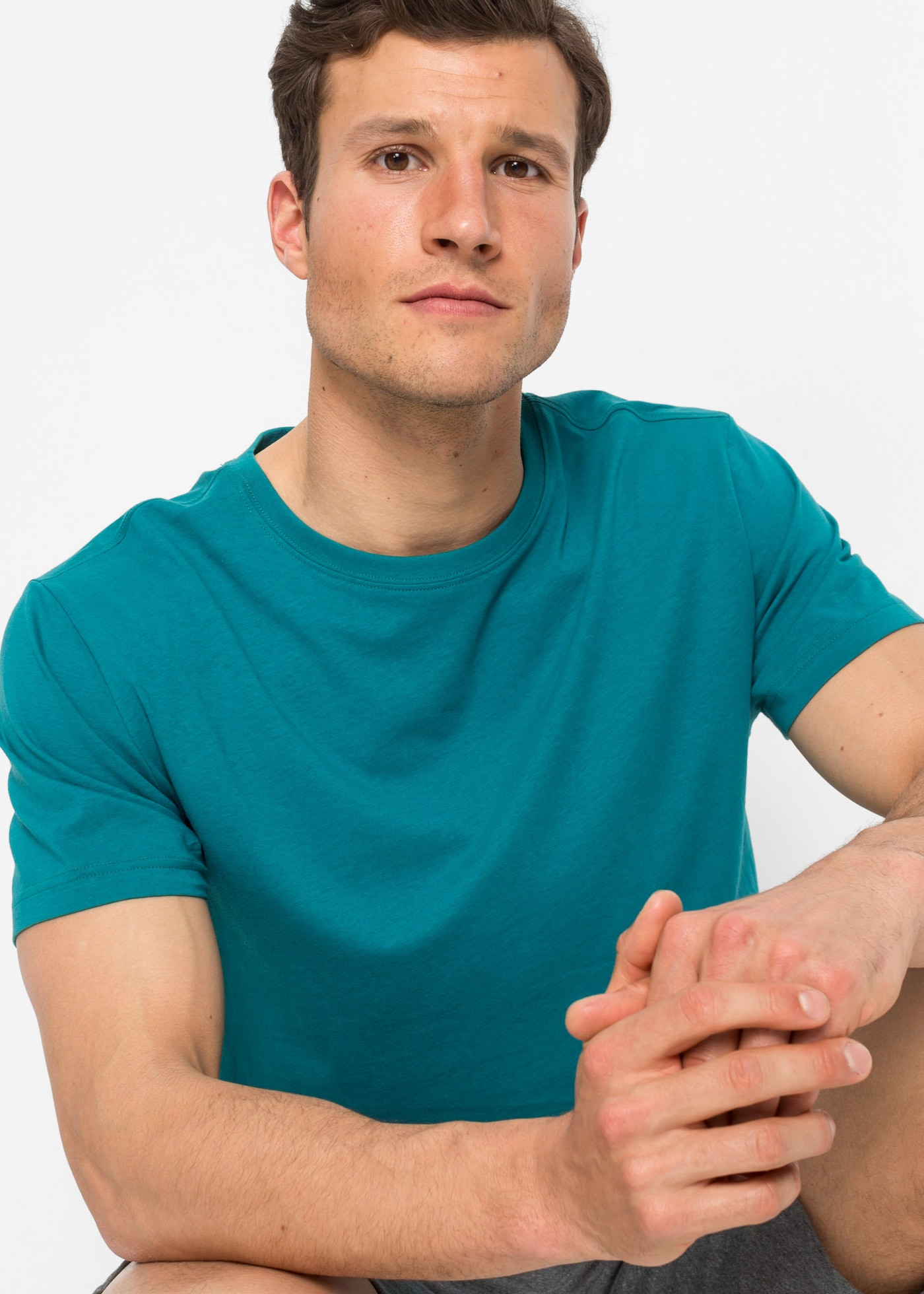 bonprix T-Shirt »T-Shirt (3er Pack)« Packung, 3, 3 Stk. T-Shirt (3er Pack) mit Rundhalsausschnitt