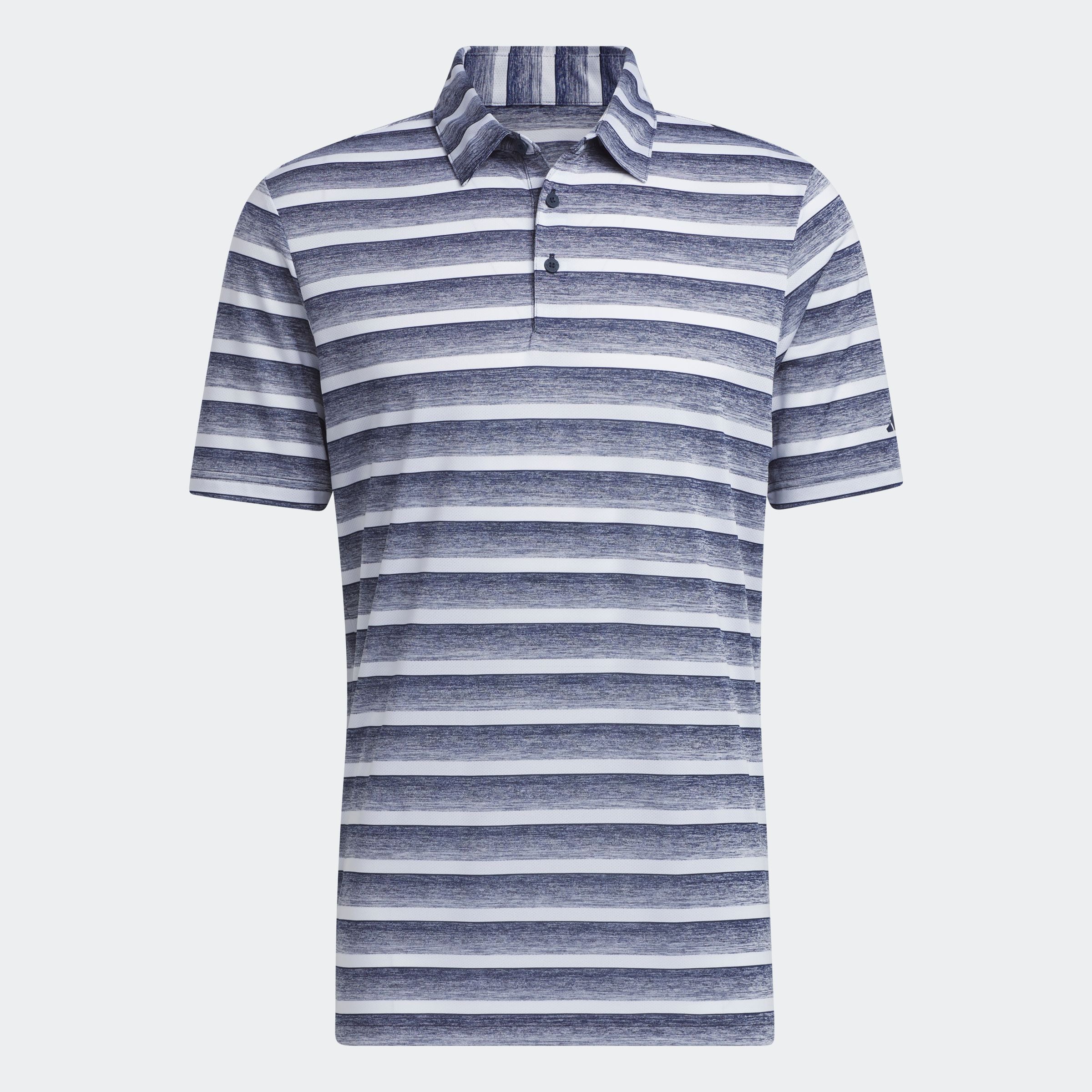 Image of adidas Performance Poloshirt "TWO-COLOR STRIPED" klassischer Stil, mit Allover-Print, aus Pikeematerial