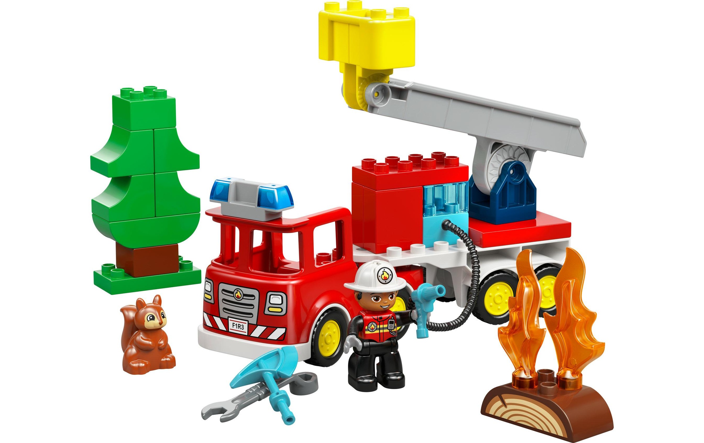   Pions de construction »DUPLO® Löschauto mit Schlauch und Feuerwehrmann 10473« Kategorie: Polizei & Feuerwehr