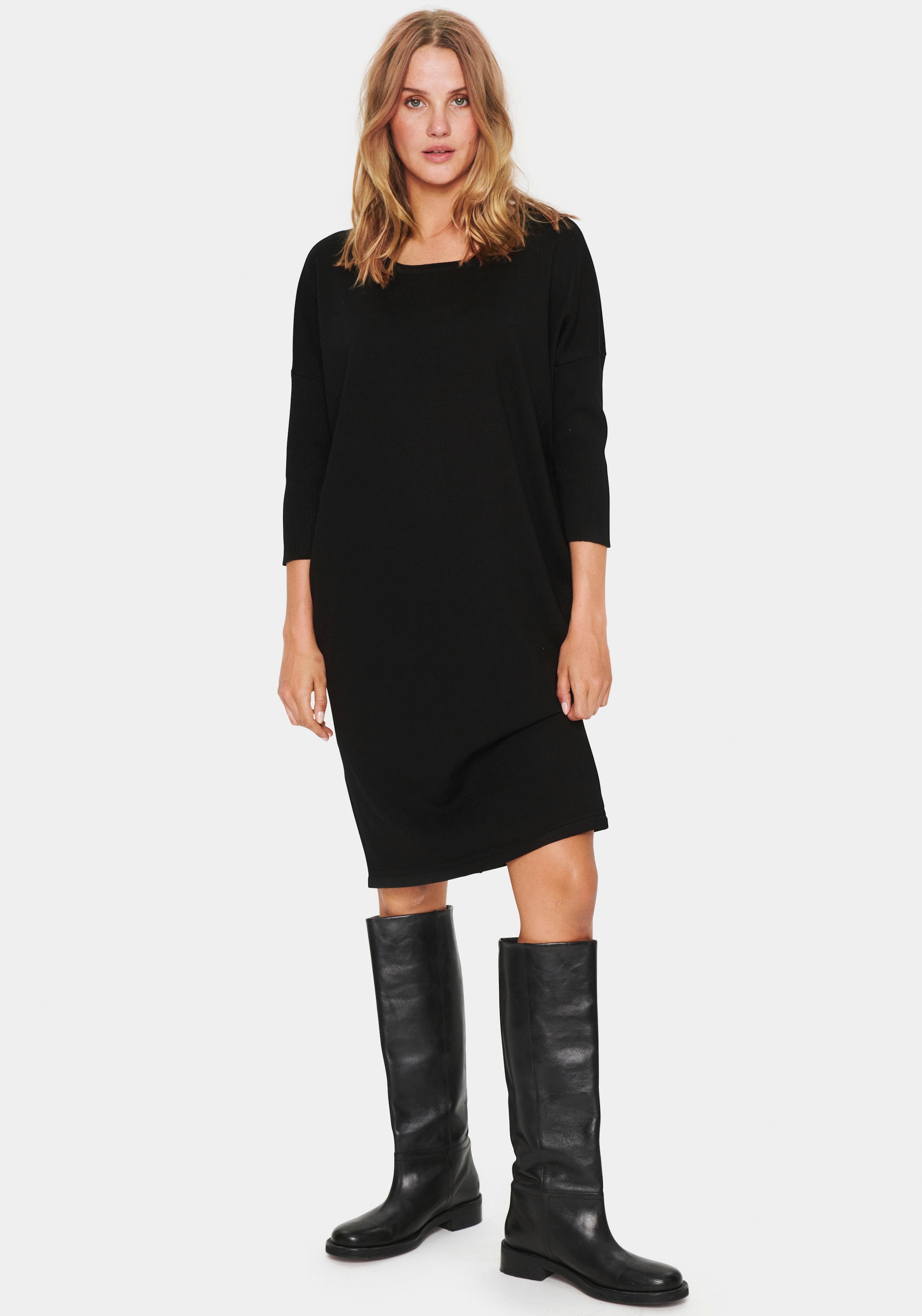 Saint Tropez Robe en tricot »MilaSZ R-N  Dress« mit 3/4 Ärmel