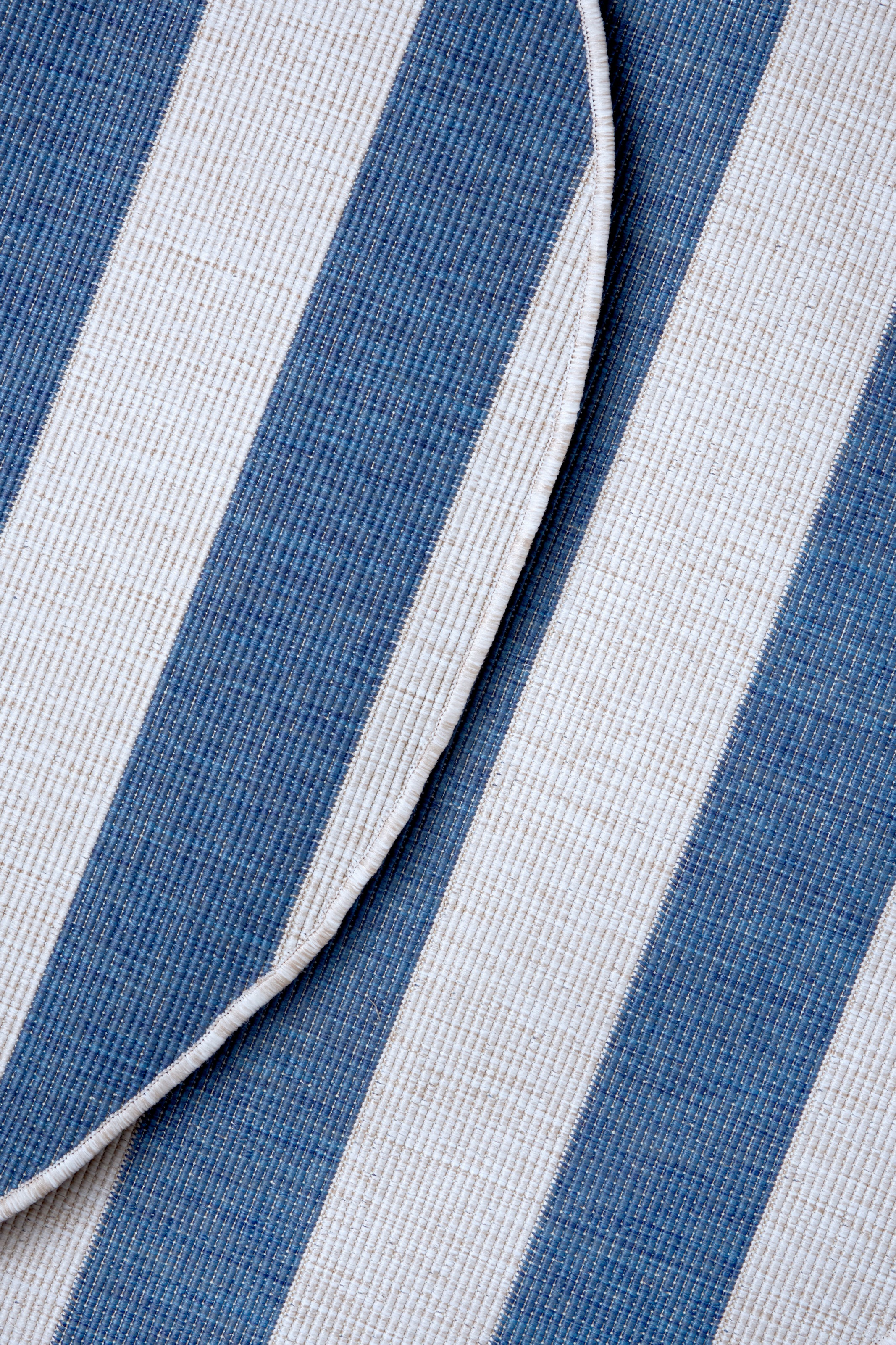 my home Tapis »Alan Wendeteppich« Rond 5 mm Höhe Beidseitig nutzbar, Streifen, Scandi, wetterfest, für In- und Outdoor