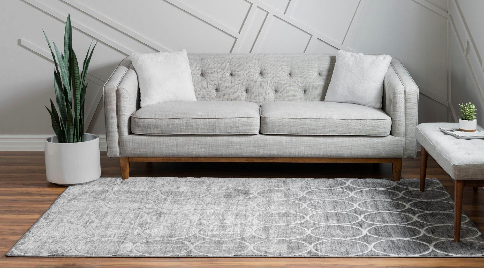 Myflair Möbel & Accessoires Tapis »Titan Trellis, LAGERRÄUMUNG!« Rectangulaire 13 mm Höhe Kurzflor, gewebt, modernes Design, Motiv Kreise