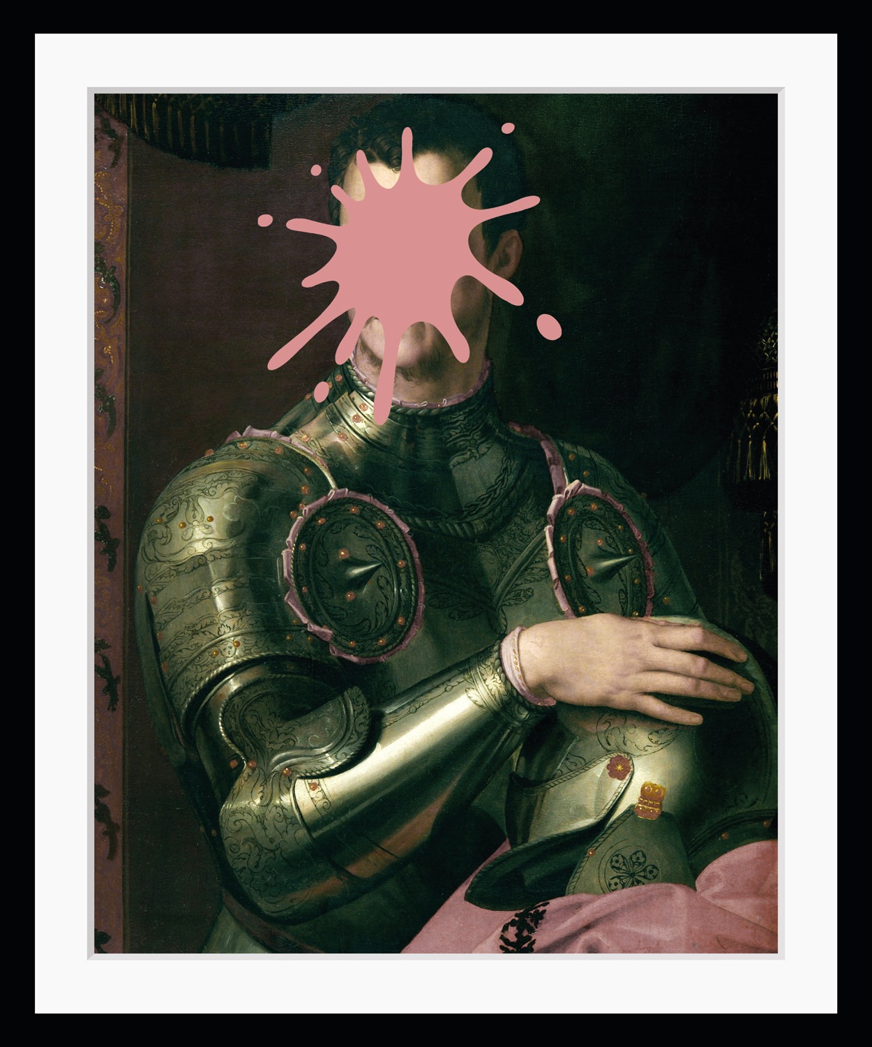 Image of queence Bild "Mailin mit Farbklecks" Bilder von Männern Gemälde Historische Persönlichkeiten Kunst Mann Ritter HD Premium Poster-Druck inkl. Holzrahmen