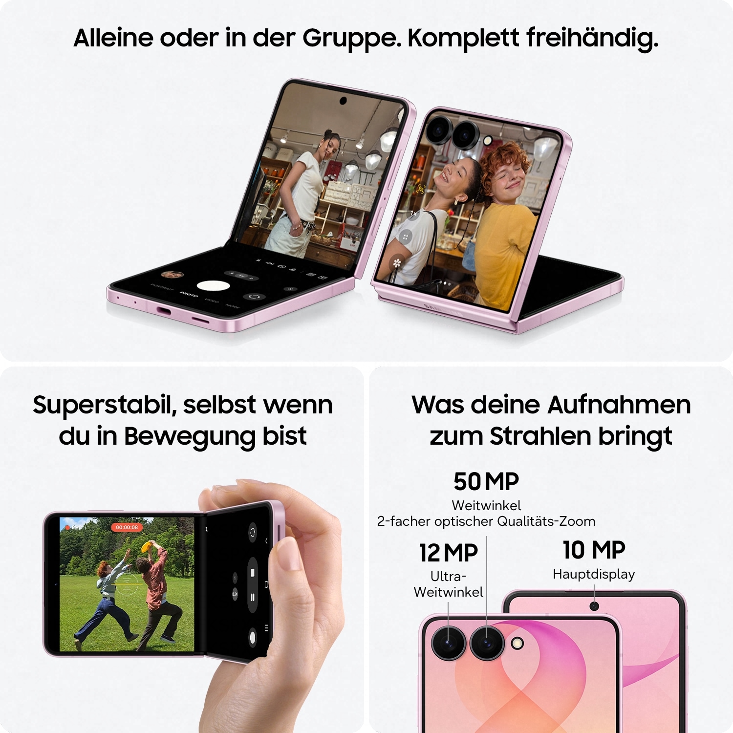 Samsung Smartphone »Z Flip8« graphite