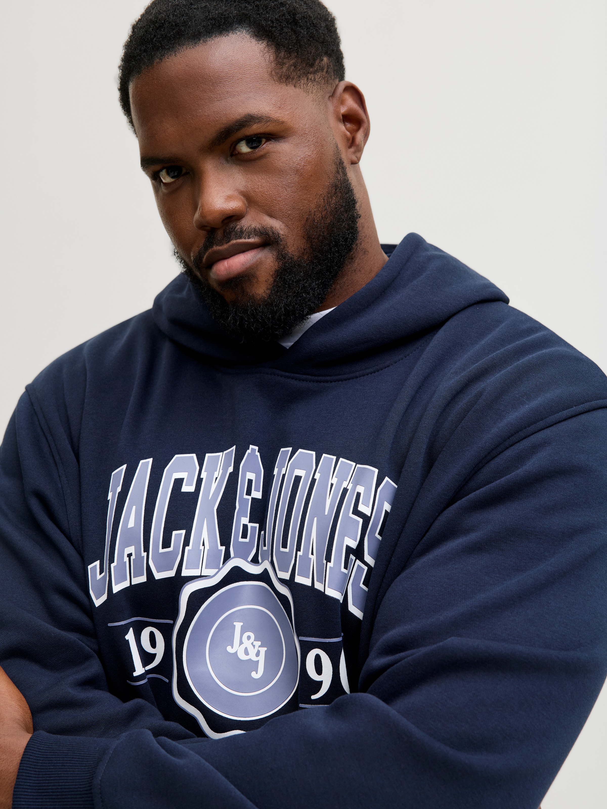 Jack & Jones PlusSize Kapuzensweatshirt »JJMAKO SWEAT HOOD PLS«
