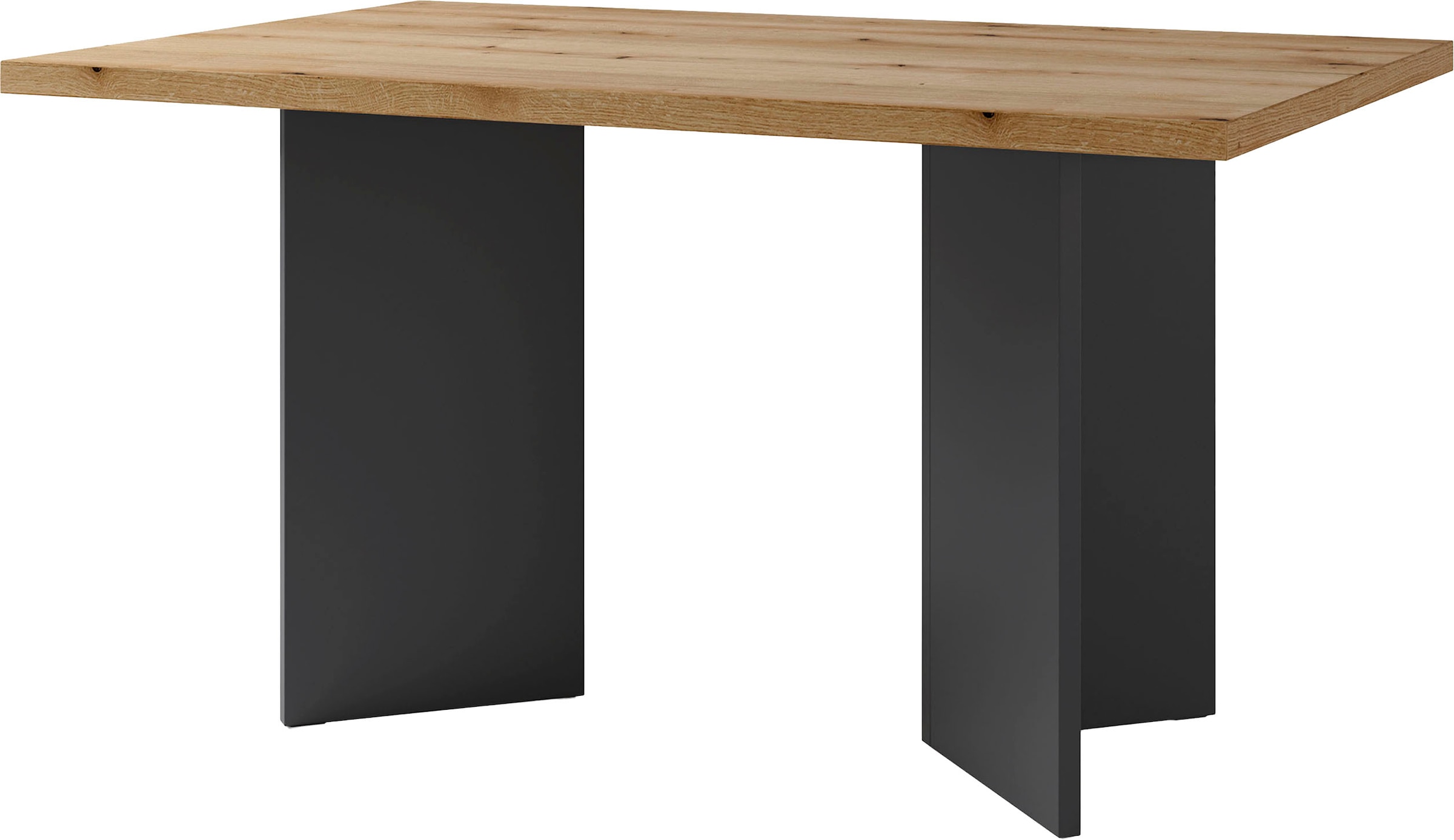 byLIVING Table de salle à manger »Marten« 1 cuis tlg. moderner Wangentisch in Eiche Nachbildung, 140 und 160 cm