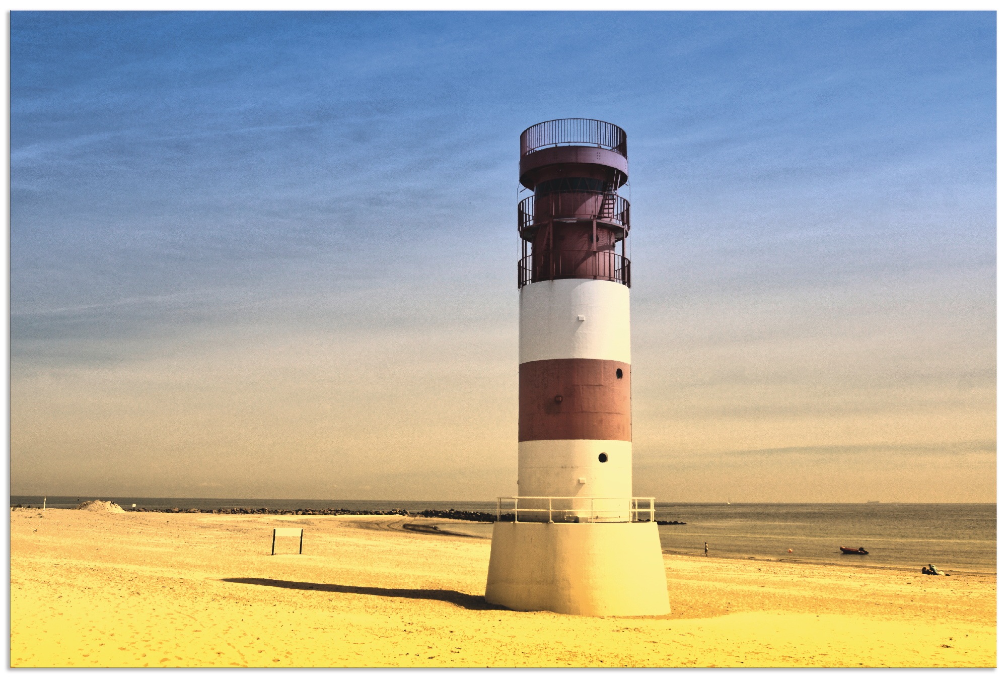 Image of Artland Wandbild »Leuchtturm auf Helgoland Düne«, Gebäude, (1 St.), in vielen Grössen & Produktarten - Alubild / Outdoorbild für den Aussenbereich, Leinwandbild, Poster, Wandaufkleber / Wandtattoo auch für Badezimmer geeignet bei Ackermann Versand Schweiz