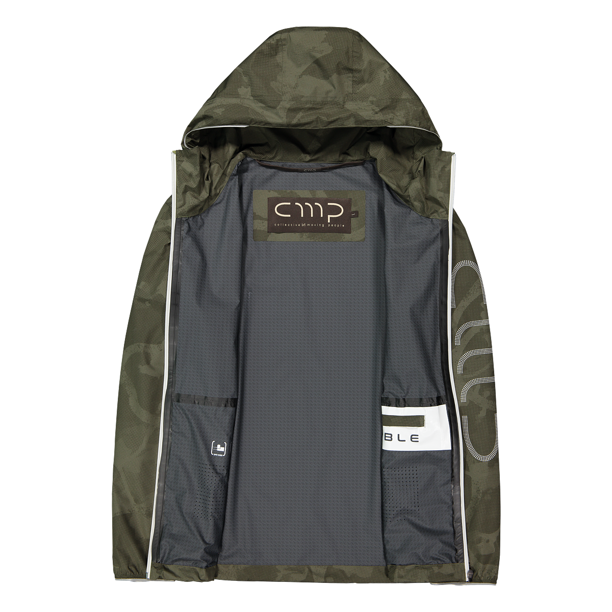 CMP Regenjacke für Outdoor- und Sportaktivitäten, sportlicher Stil