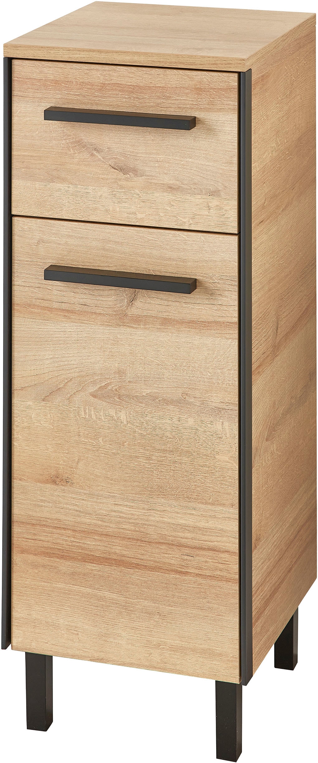 Saphir Ensemble de meubles de salle de bain »Quickset 395 4-teilig, Waschbeckenunterschrank mit LED-Spiegelschrank« 4 cuis tlg.