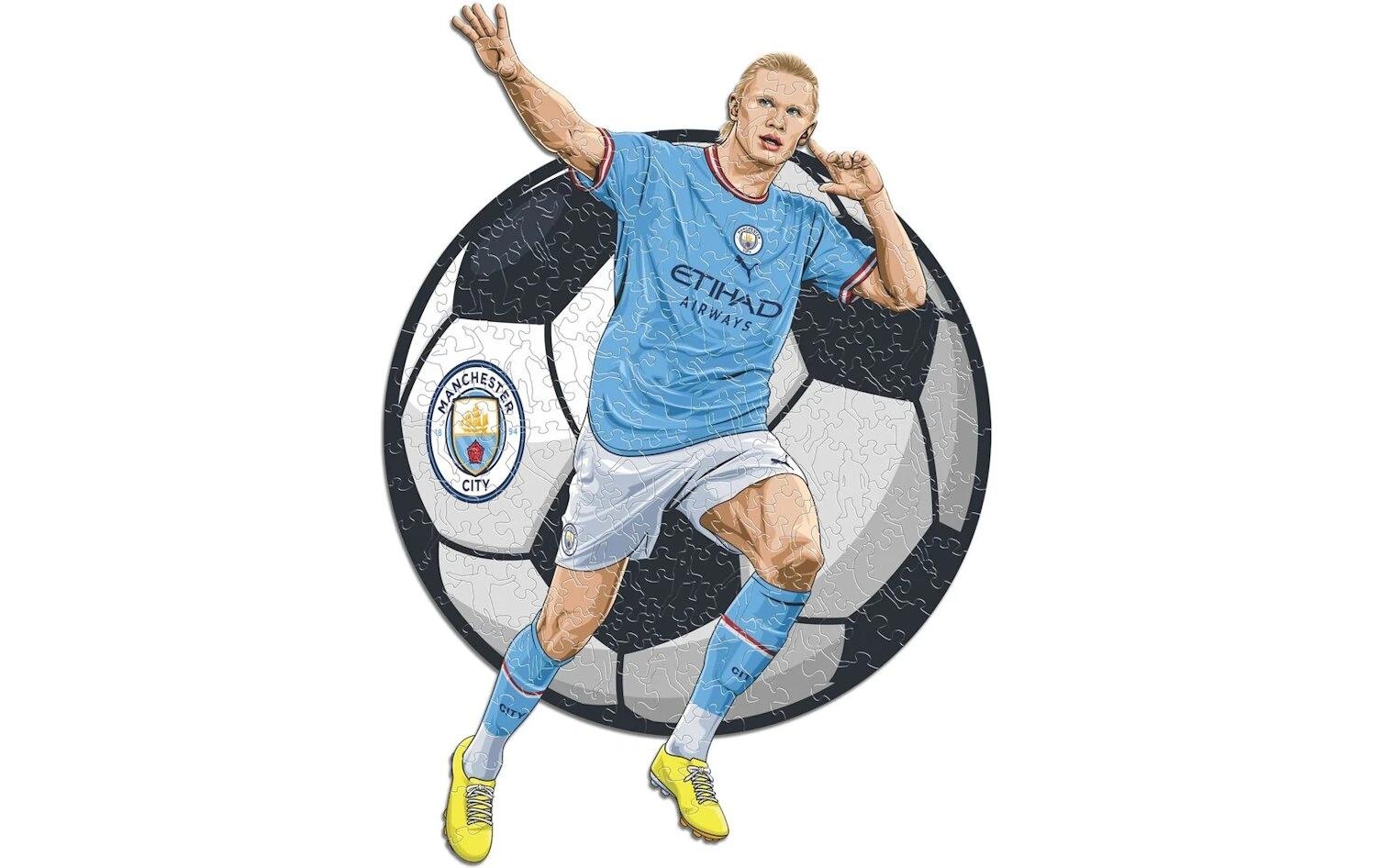   Puzzle »Iconic Man City FC – Erling Haaland« Holzart: Birke (Herkunftsland: China)