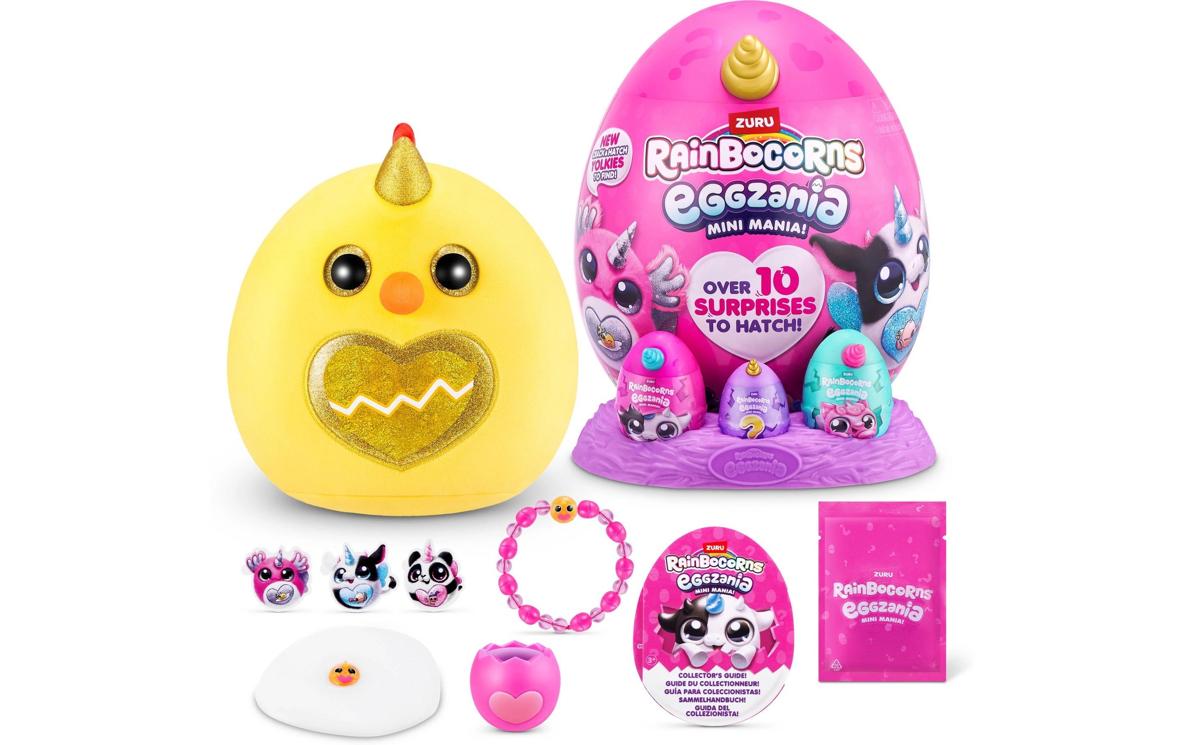 ZURU Plüschfigur »Rainbocorns Eggzania Mini Plush Soft Small assortiert«