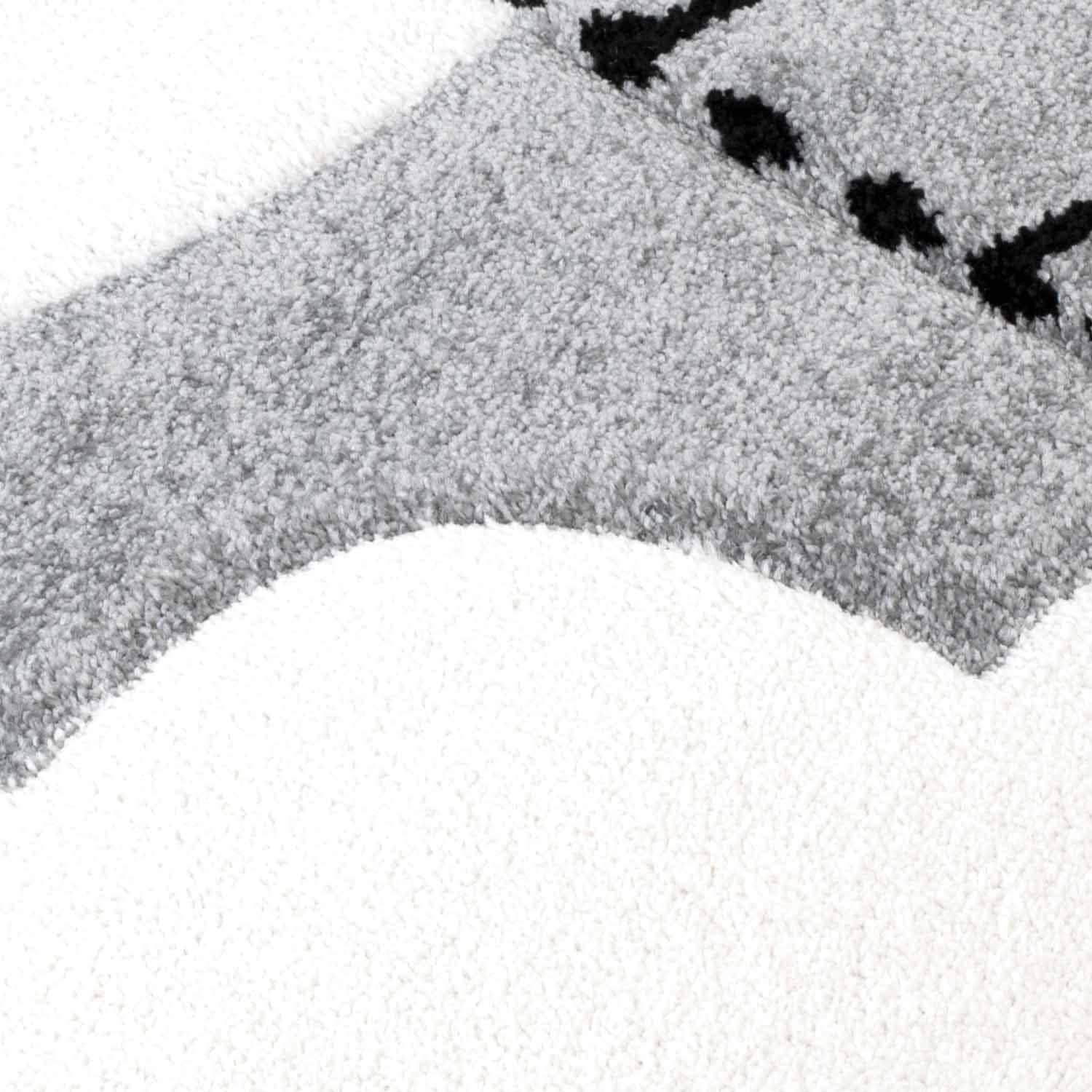 Carpet City Tapis pour enfants »Bueno Kids 1314« Rond 13 mm Höhe Spielteppich, Mond, 3D-Effekt, Weicher Flor, Pflegeleicht