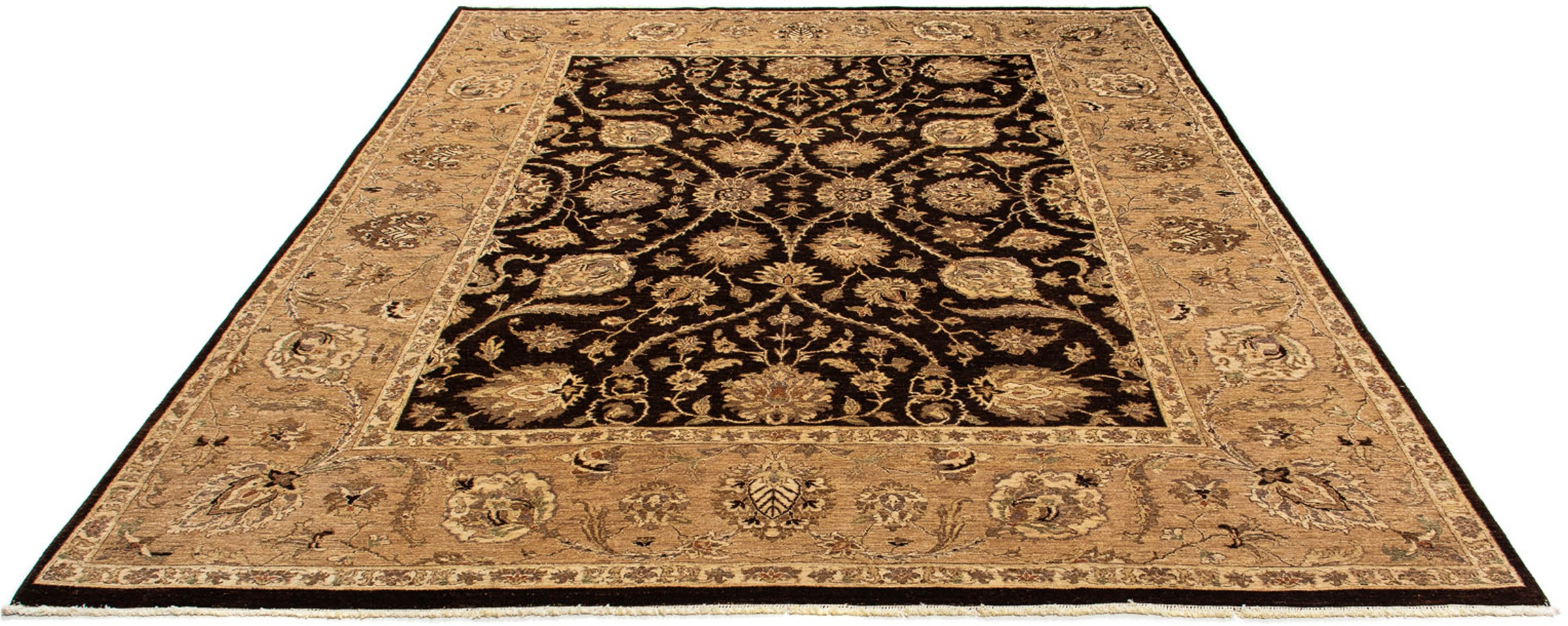 Image of morgenland Orientteppich »Pakistan - 303 x 242 cm - dunkelblau«, rechteckig, 6 mm Höhe, Wohnzimmer, Handgeknüpft, Einzelstück mit Zertifikat bei Ackermann Versand Schweiz