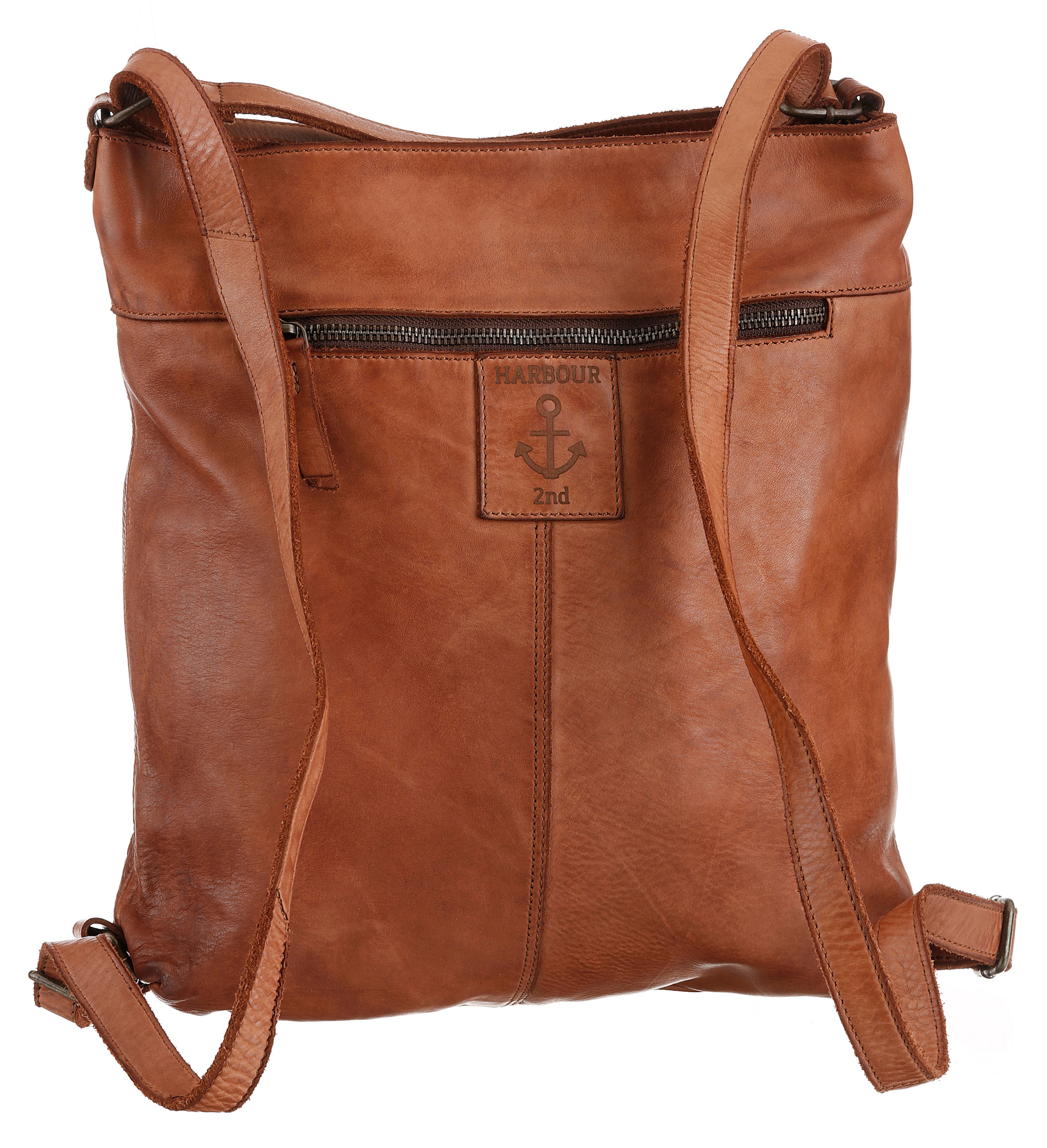 HARBOUR 2nd Cityrucksack »Nora«, aus Leder, auch als Tasche tragbar