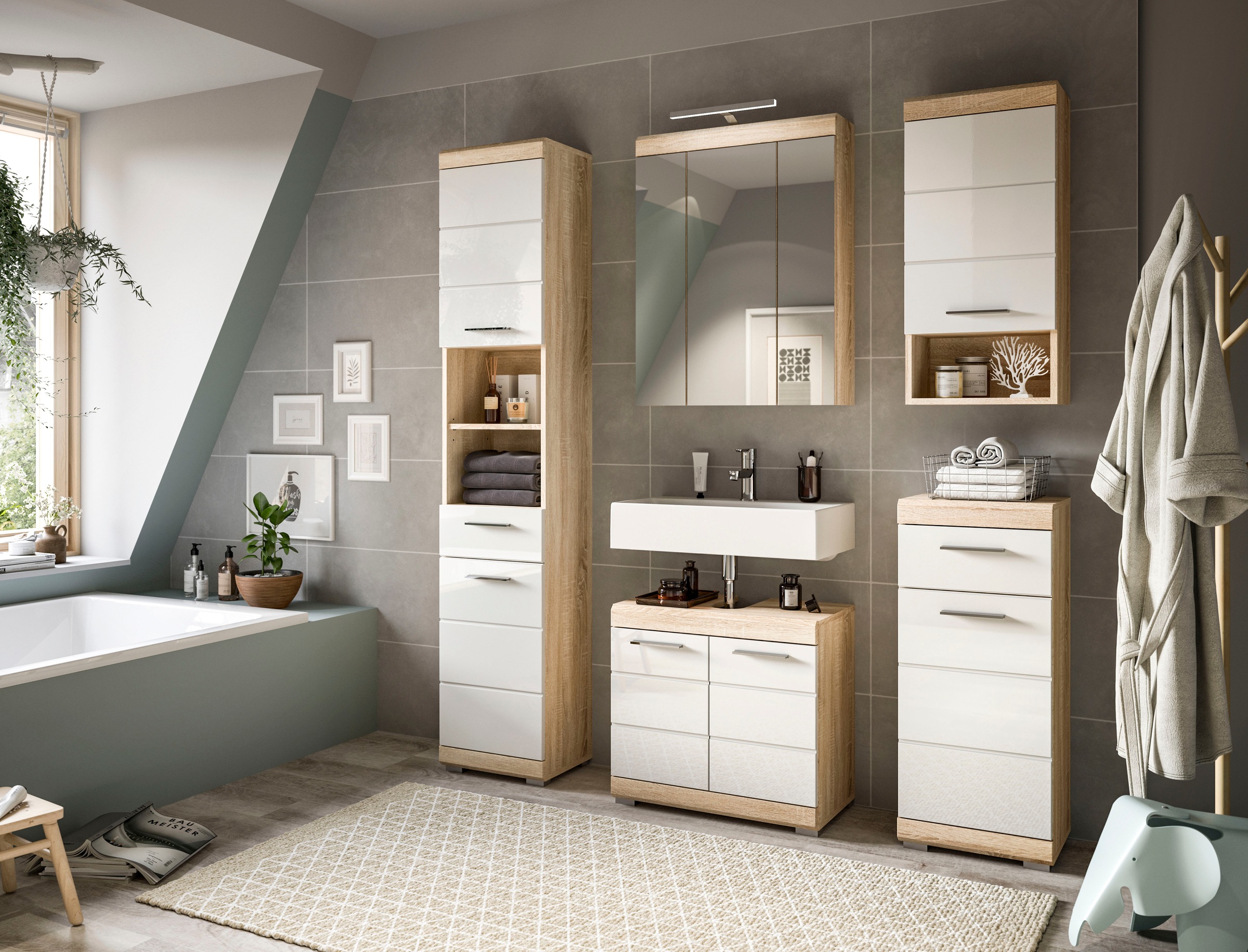 INOSIGN Badmöbel-Set »Siena, 4 teilig, bestehend aus:« Set, TOPSELLER!, 4 Stk. tlg.