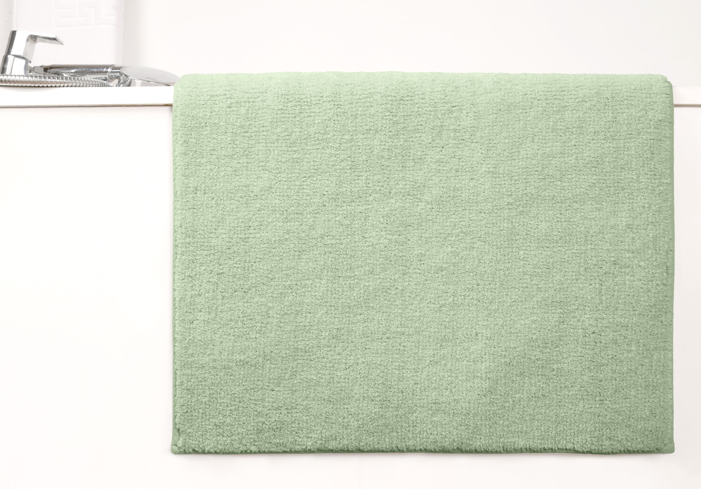 my home Badematte »Vanessa, Badvorleger, Badezimmer Teppich« Höhe 10 mm rutschhemmend beschichtet fussbodenheizungsgeeignet | schnell trocknend | strapazierfähig Badteppich, weiche Haptik, unifarben