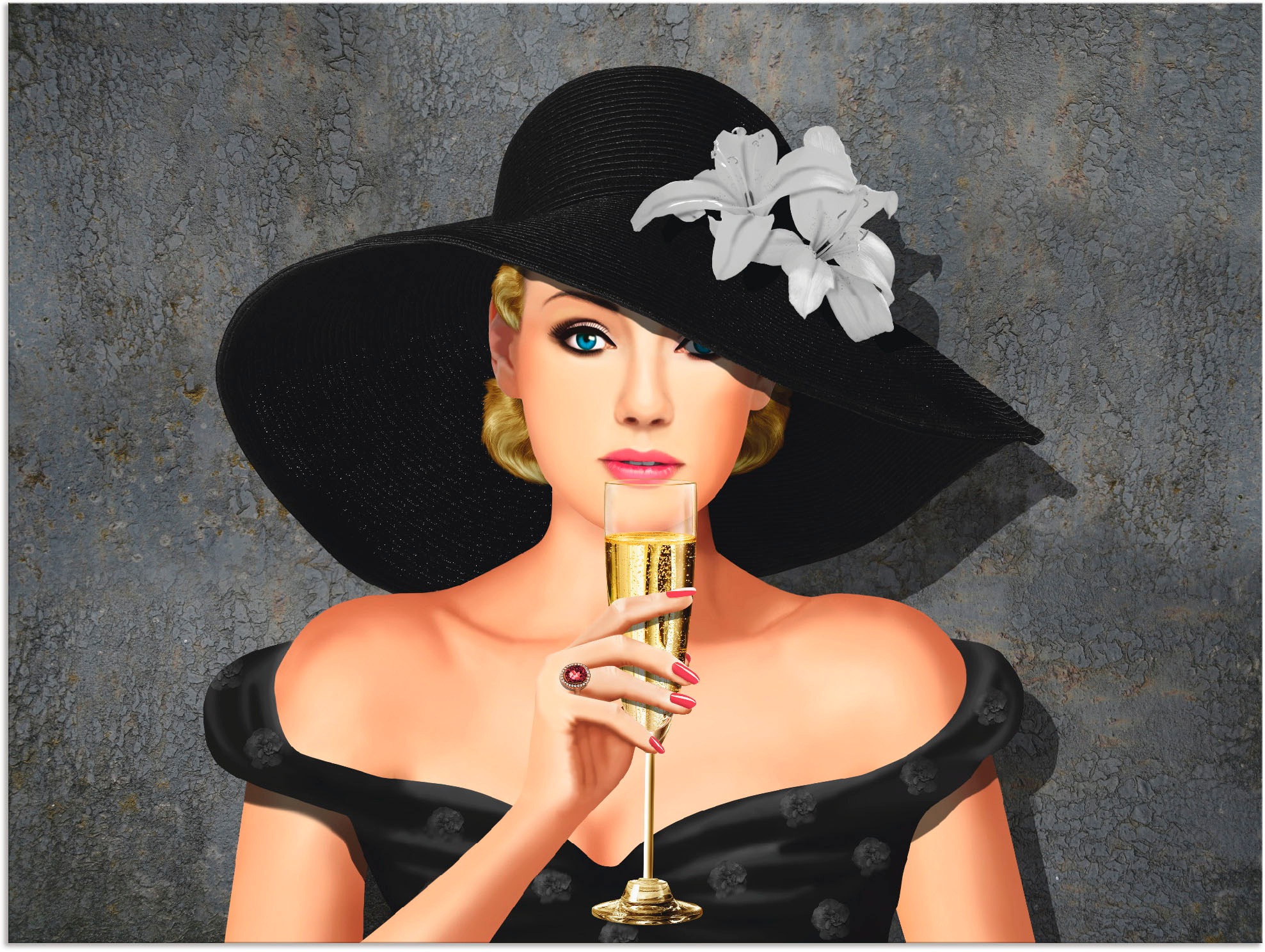 Image of Artland Wandbild »Prosit«, Silvester & Neujahr, (1 St.), in vielen Grössen & Produktarten - Alubild / Outdoorbild für den Aussenbereich, Leinwandbild, Poster, Wandaufkleber / Wandtattoo auch für Badezimmer geeignet bei Ackermann Versand Schweiz