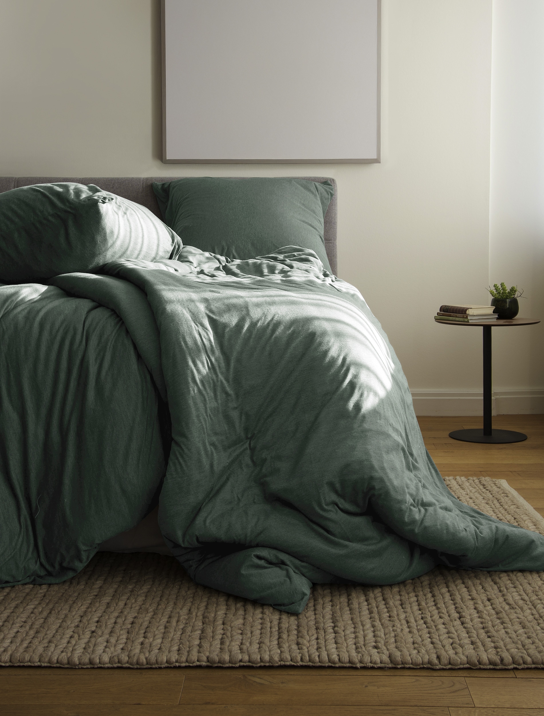 BIERBAUM Linge de lit »4135« 2 cuis Jersey-Melange, bügelfrei, designed in Germany