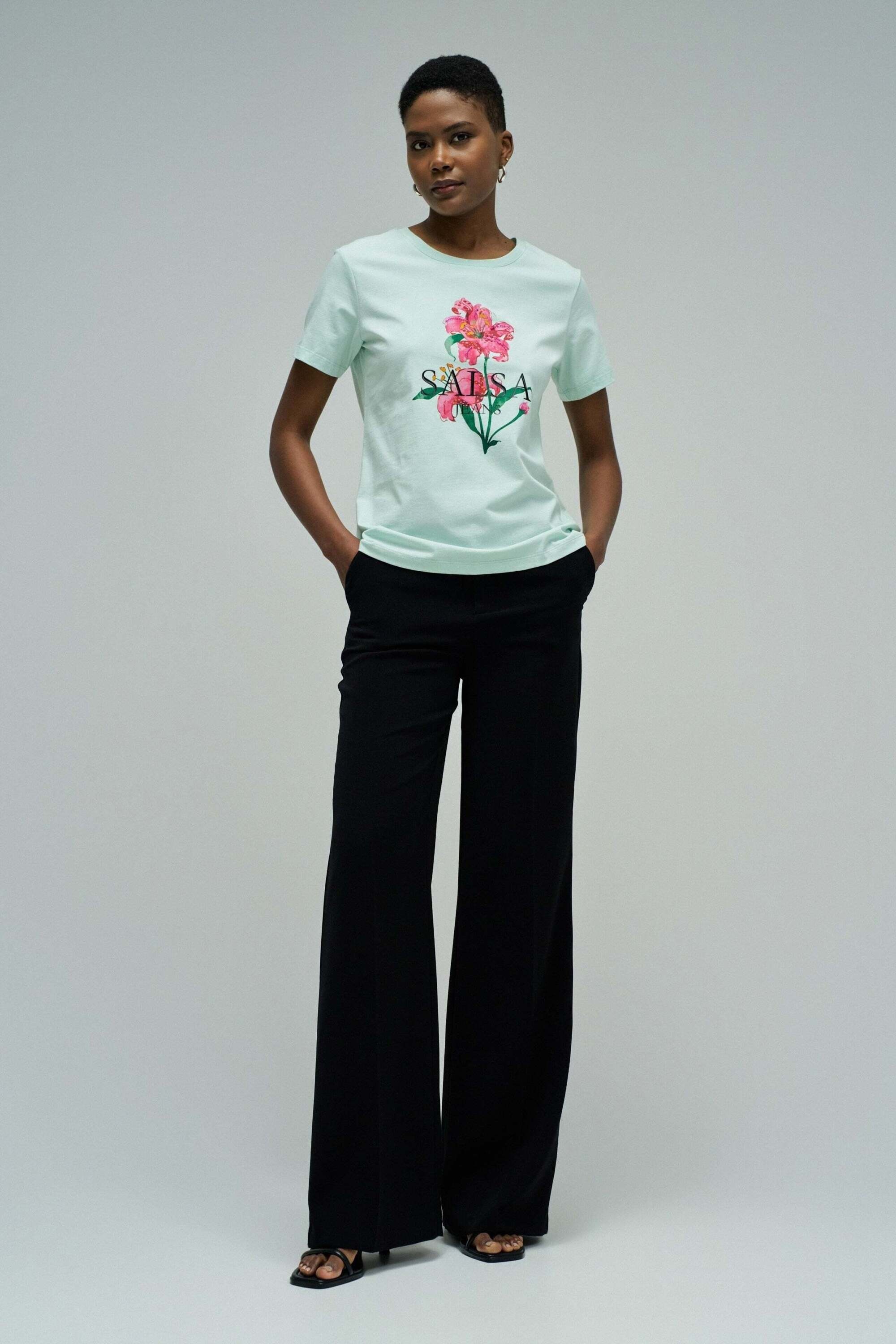 Salsa T-Shirt »Salsa Jeans T-Shirt Flower Print«