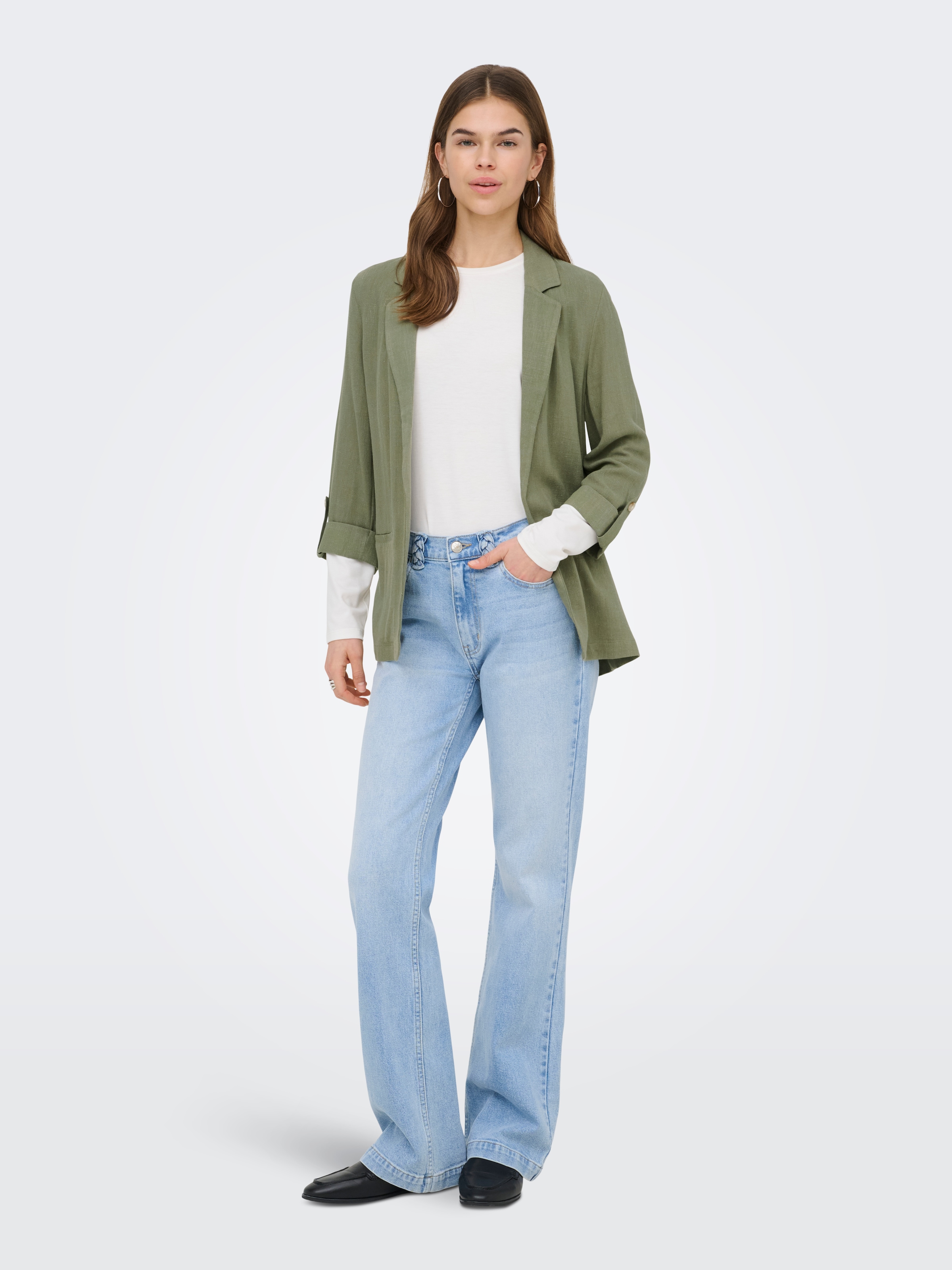 ONLY Longblazer »ONLSIESTA 3/4 OPEN LIN BL BLAZE TLR NOOS«