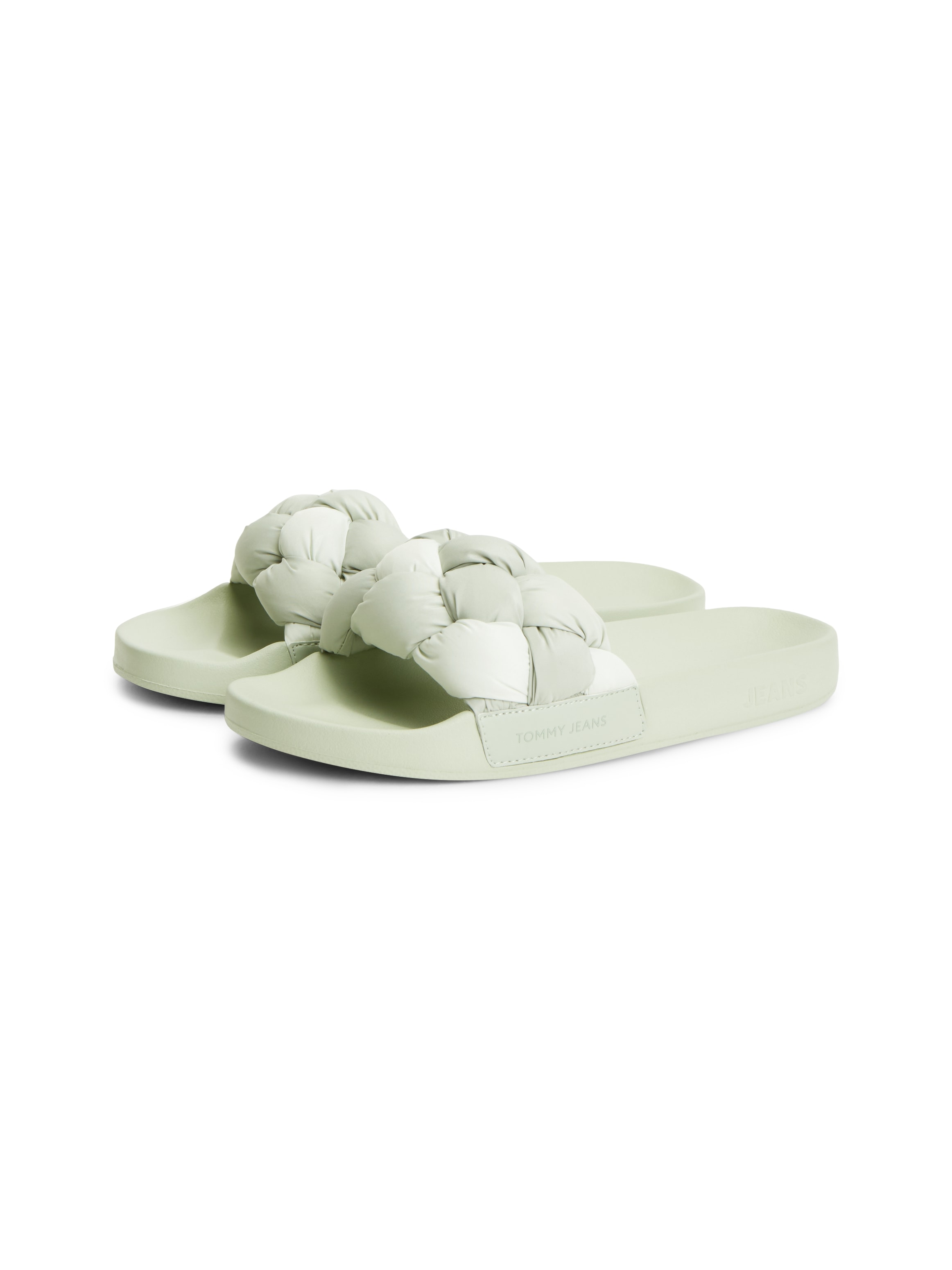 Image of Tommy Jeans Pantolette "TJW BRAIDED SLIDES" Sommerschuh, Schlupfschuh, Strandschuh mit geflochtener Bandage