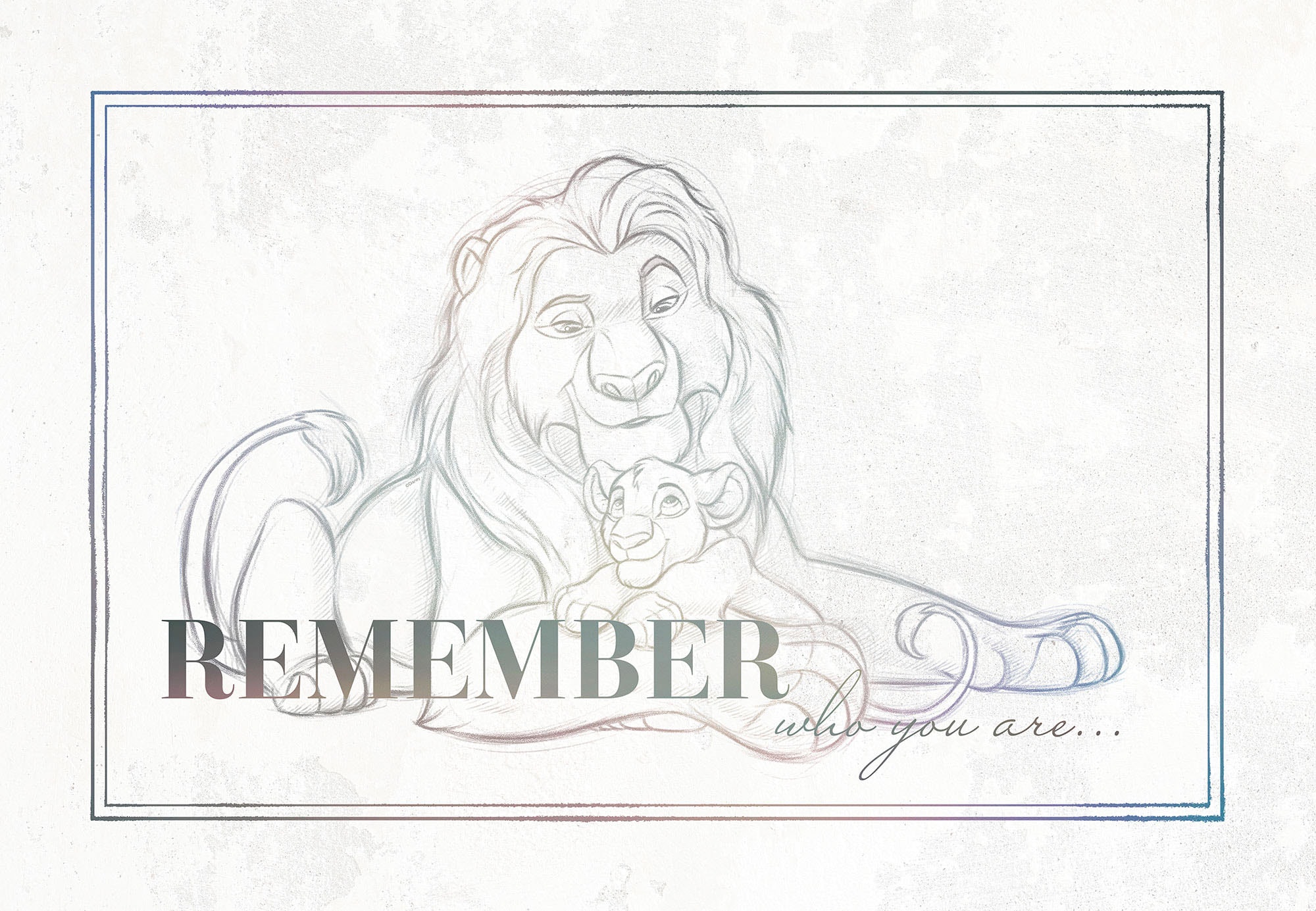 Komar Leinwandbild »Lion King Be Yourself - Grösse 40 x 60 cm«, Disney, (1 St., 40 x 60 cm (Breite x Höhe), Keilrahmenbild mit Echtholzrahmen, Kinderzimmer