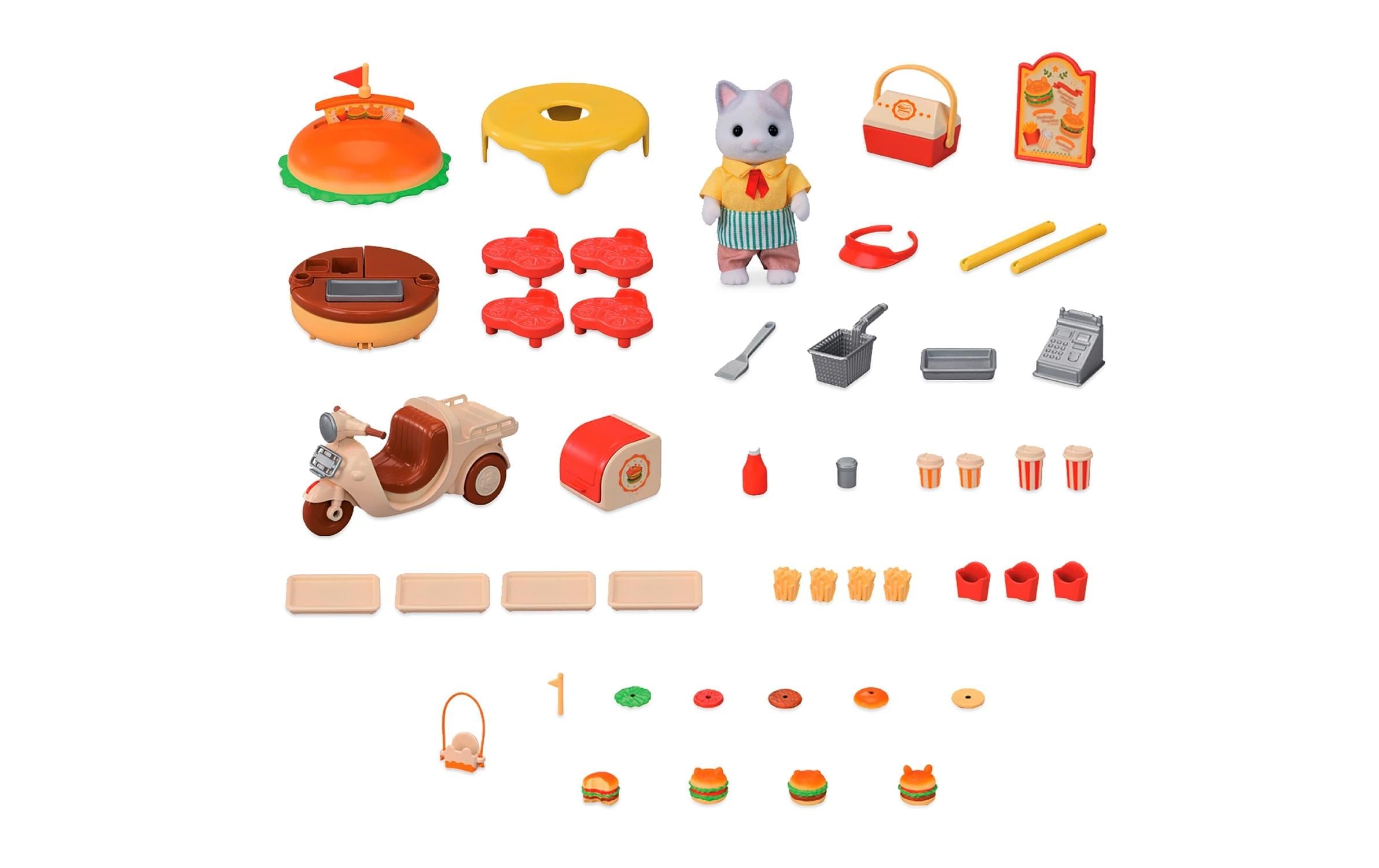 Sylvanian Families Spielfigur »Mobiler Hamburger Imbiss mit Figur«