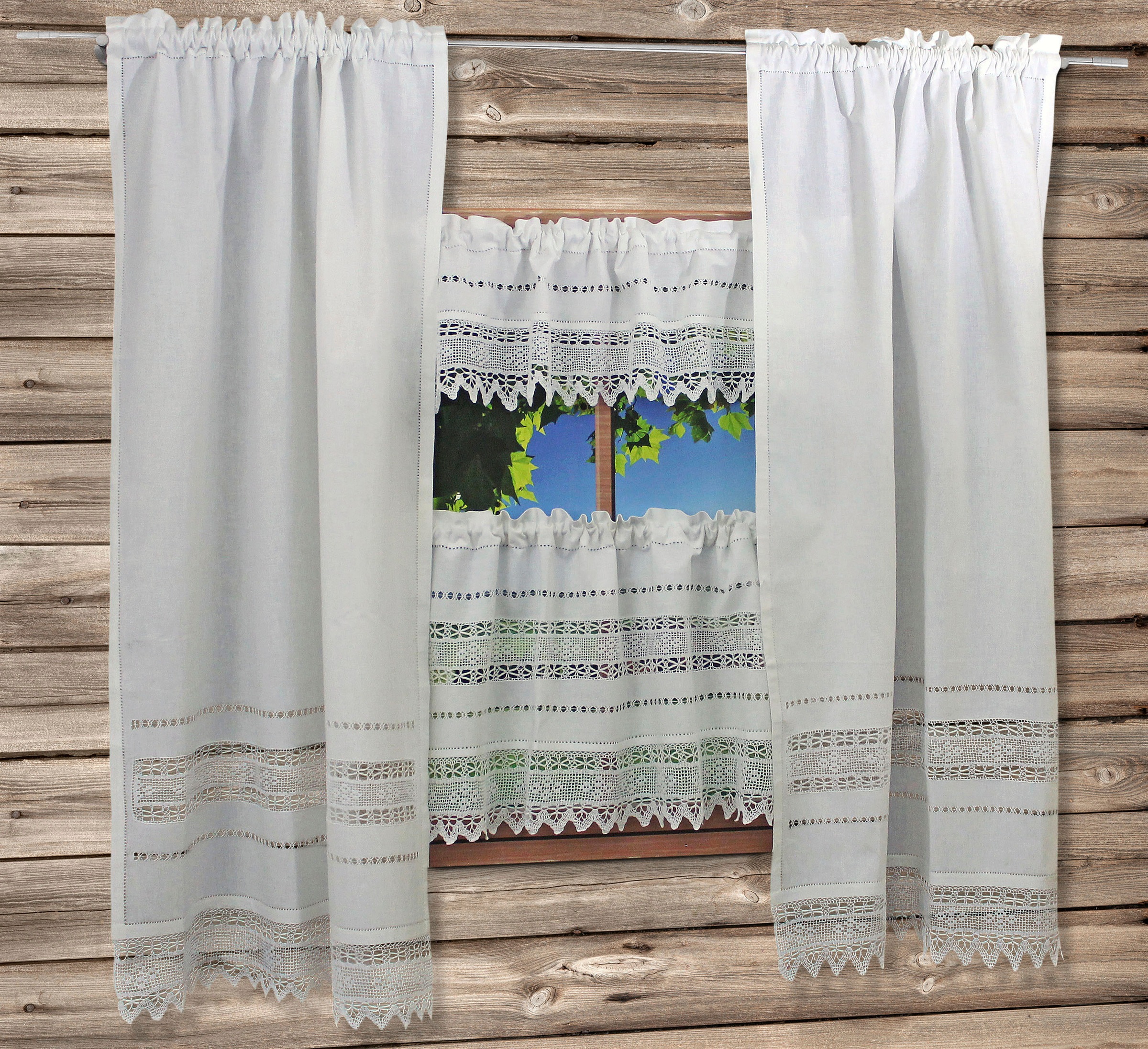 Image of HOSSNER - ART OF HOME DECO Gardine »Birnhorn«, (1 St.), Häkelspitze - ECHTE Handarbeit bei Ackermann Versand Schweiz