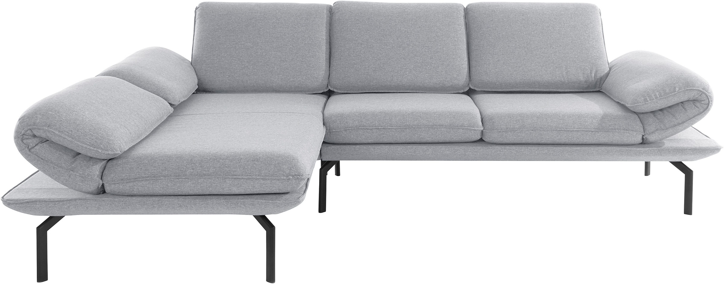 Image of DOMO collection Ecksofa »New York«, wahlweise mit Arm- und Rückenfunktion, mit Winkelfuss aus Metall bei Ackermann Versand Schweiz