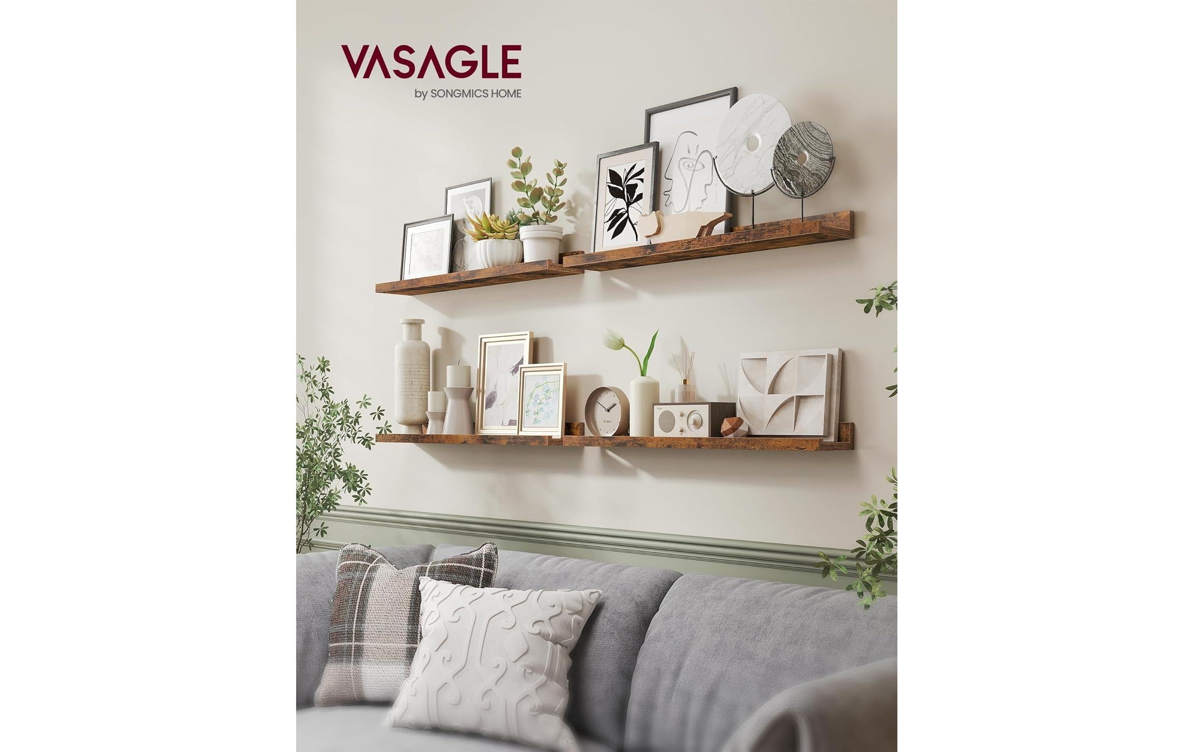   Wandregal »2er-Set« 2 Stk. tlg. Ablagen im Industrial Design