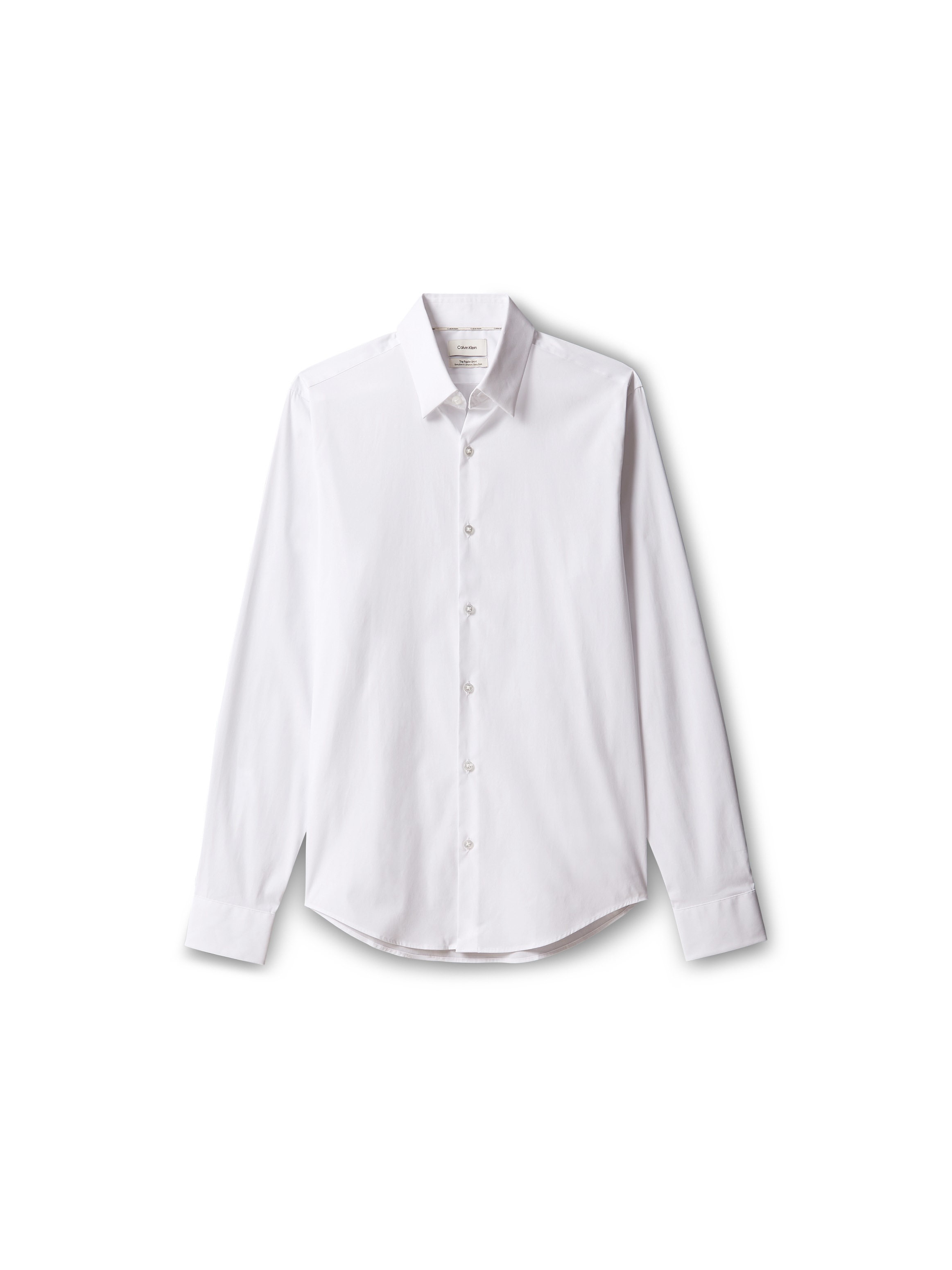 Calvin Klein Businesshemd »XSLIM ESNTL POPLIN NOS STR SLD« Mit Rundhalsausschnitt